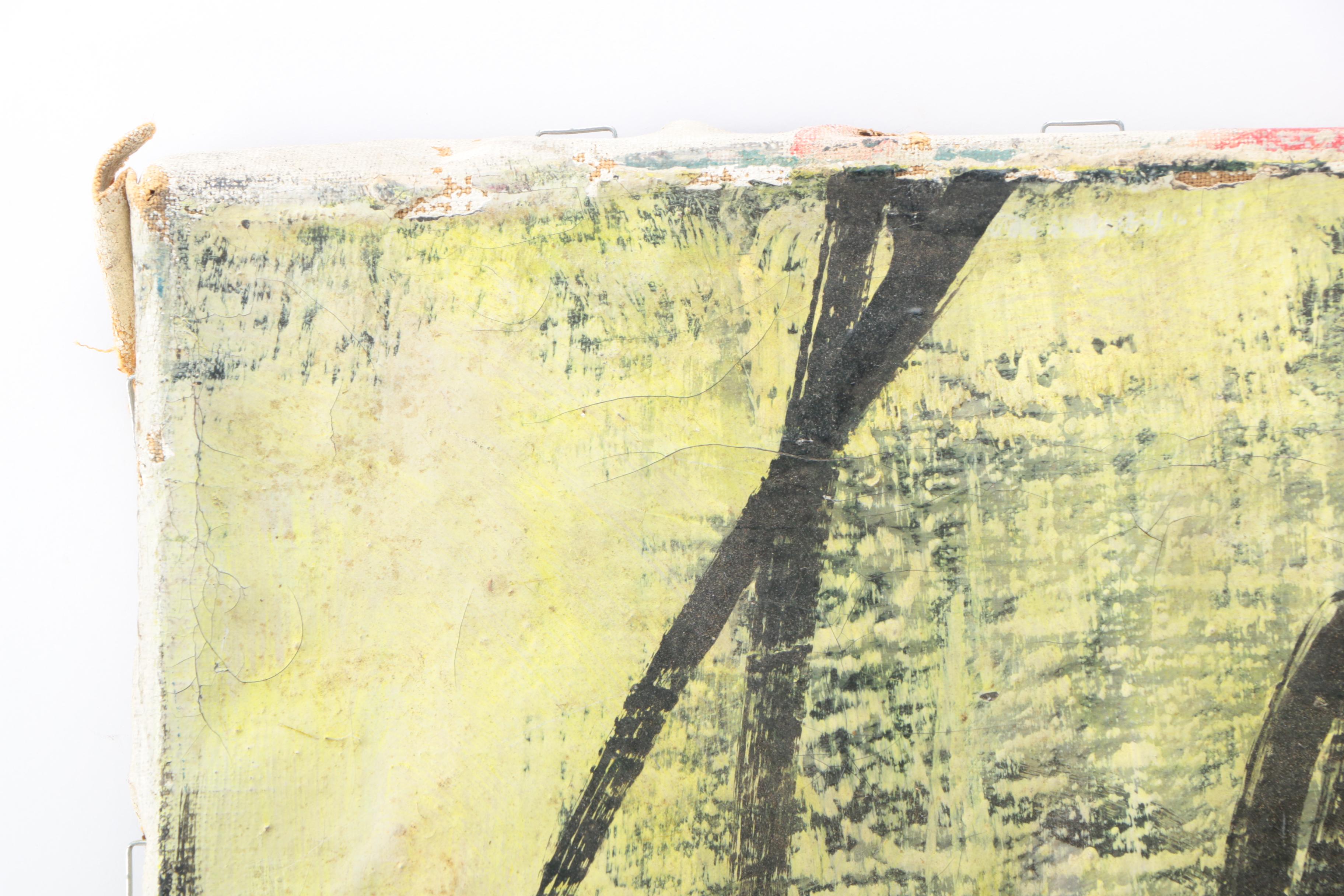 Abstract Oil Painting on Canvas