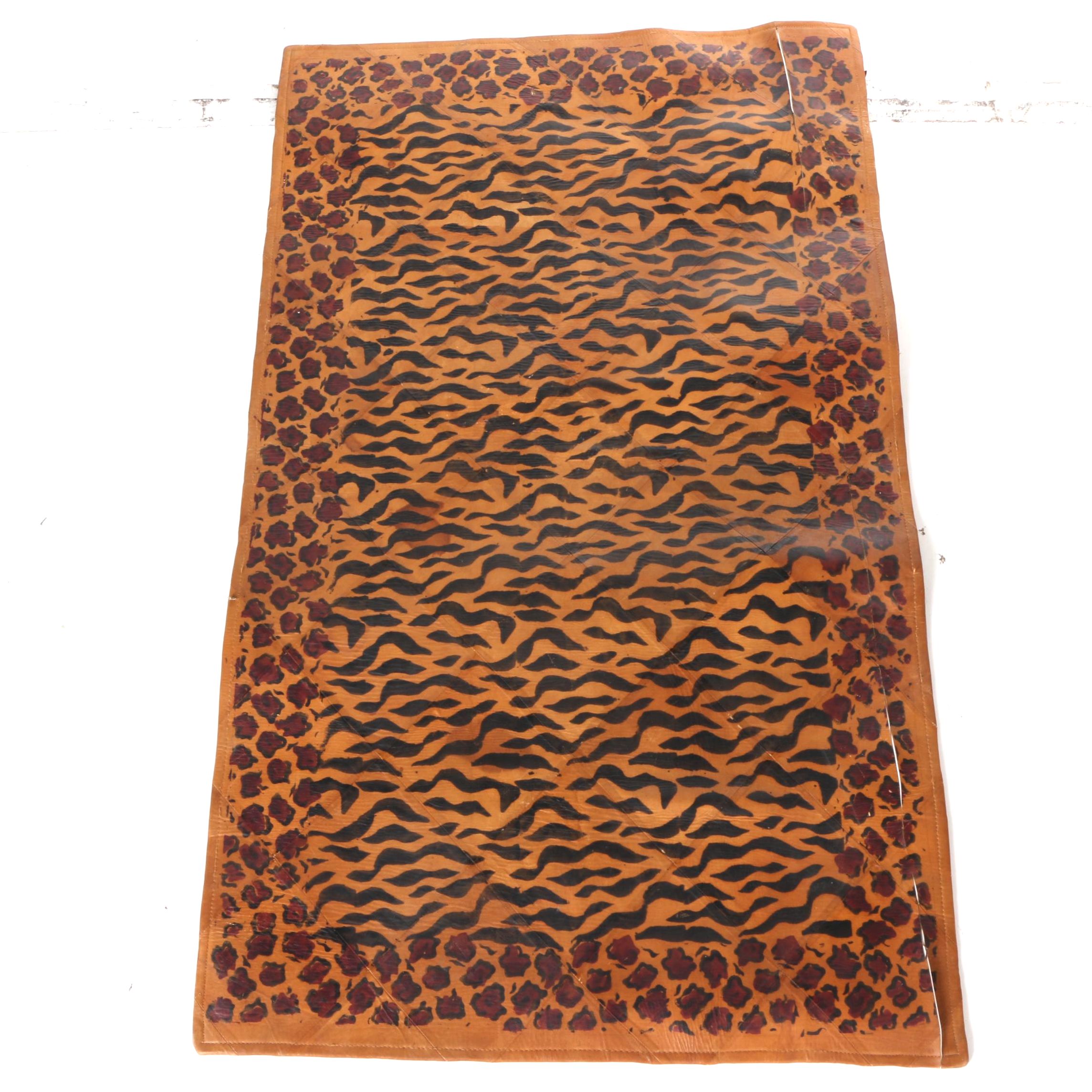 NuAge Collection Leather Animal Print Area Rug