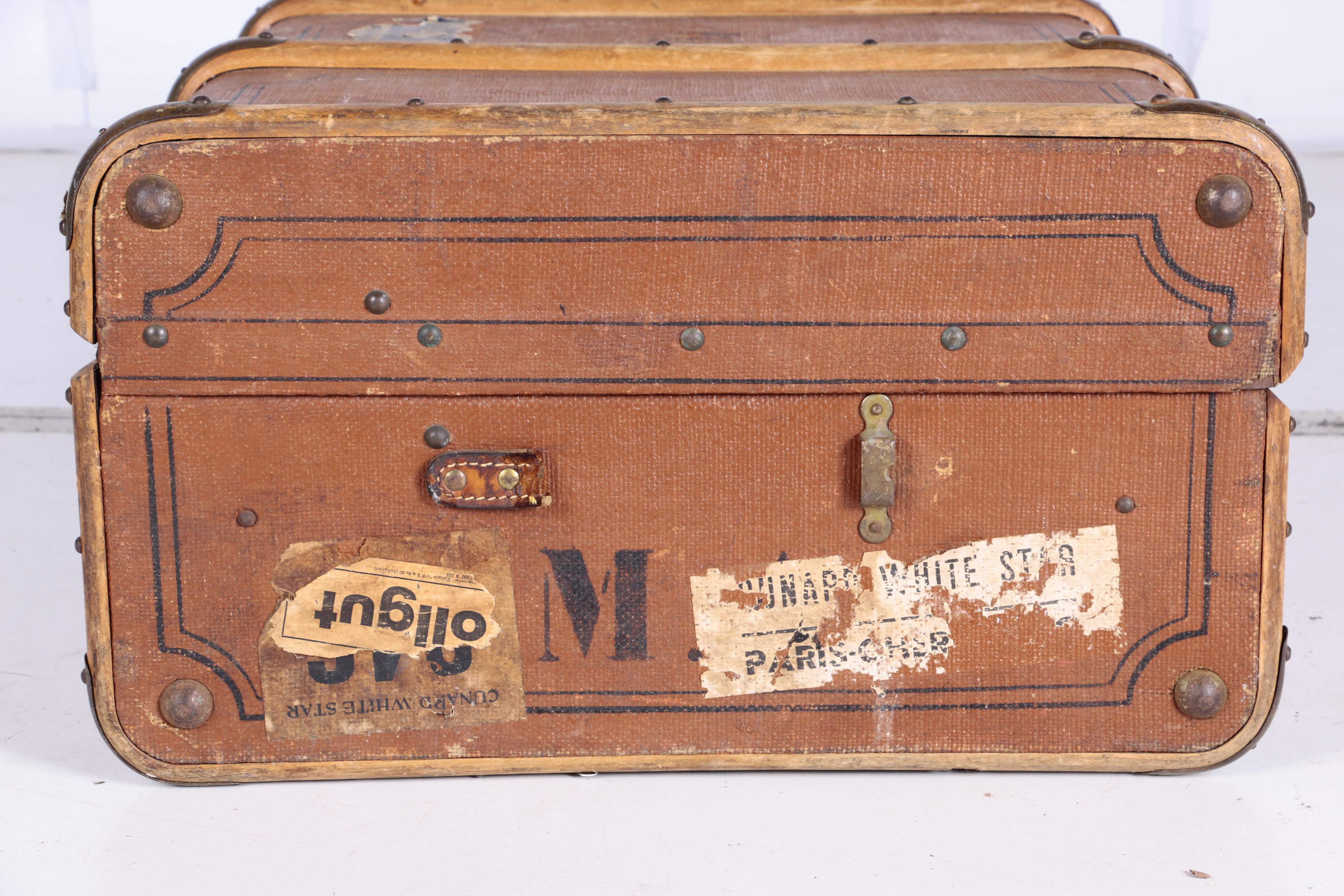 Circa Early 20th Century Large Steamer Trunk, Marked J.Keller