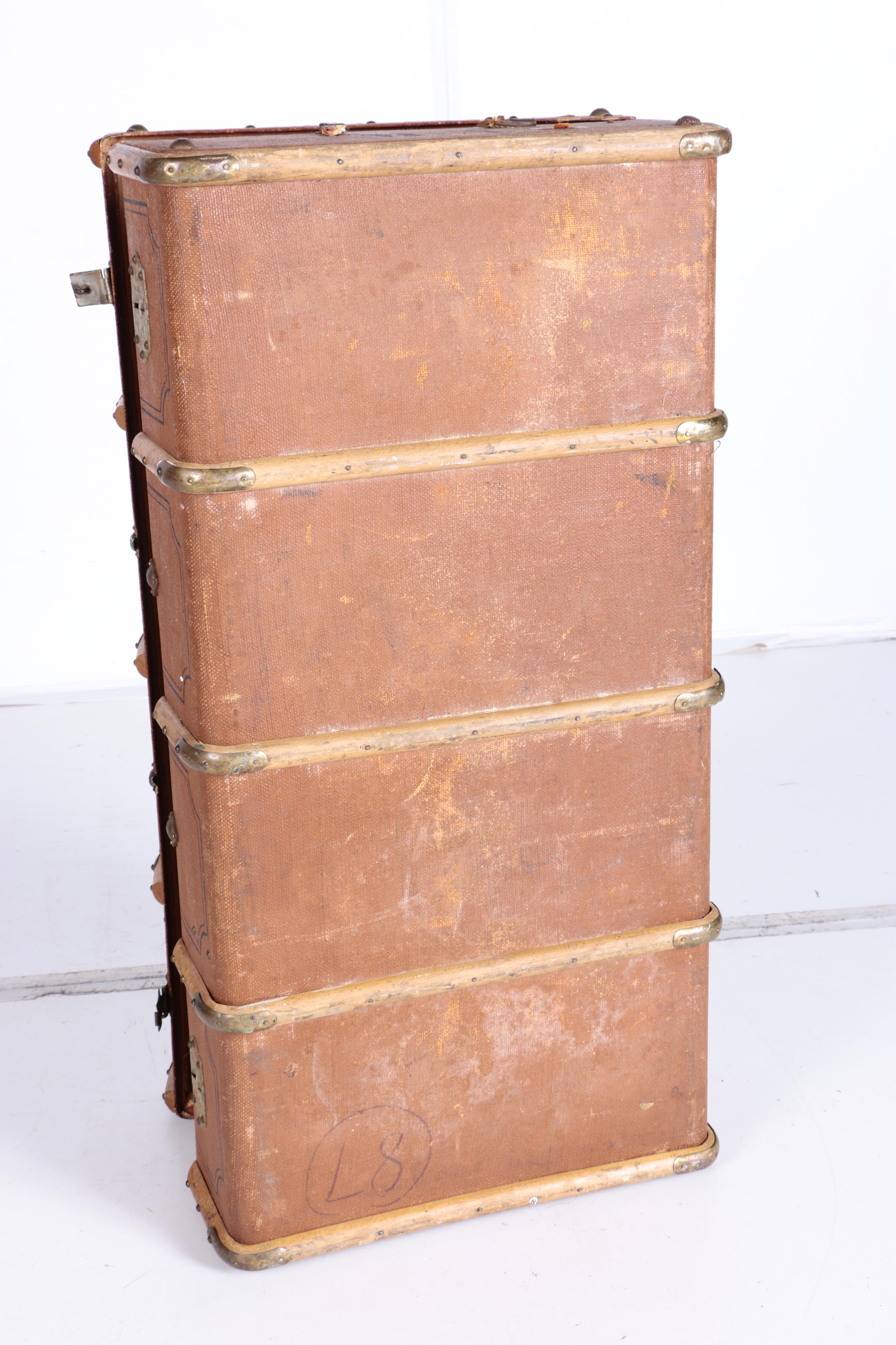 Circa Early 20th Century Large Steamer Trunk, Marked J.Keller