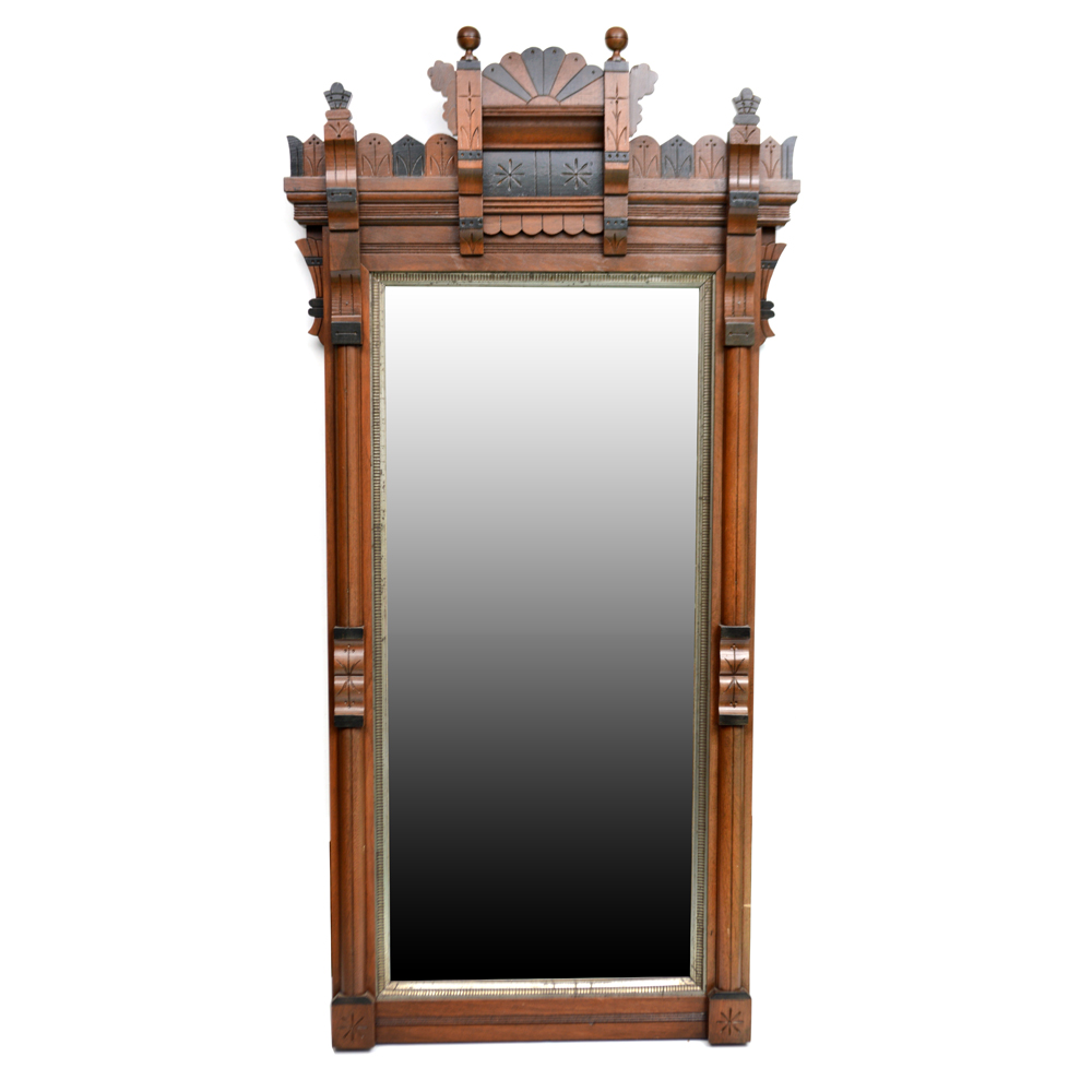 Antique Victorian Eastlake Pier Mirror