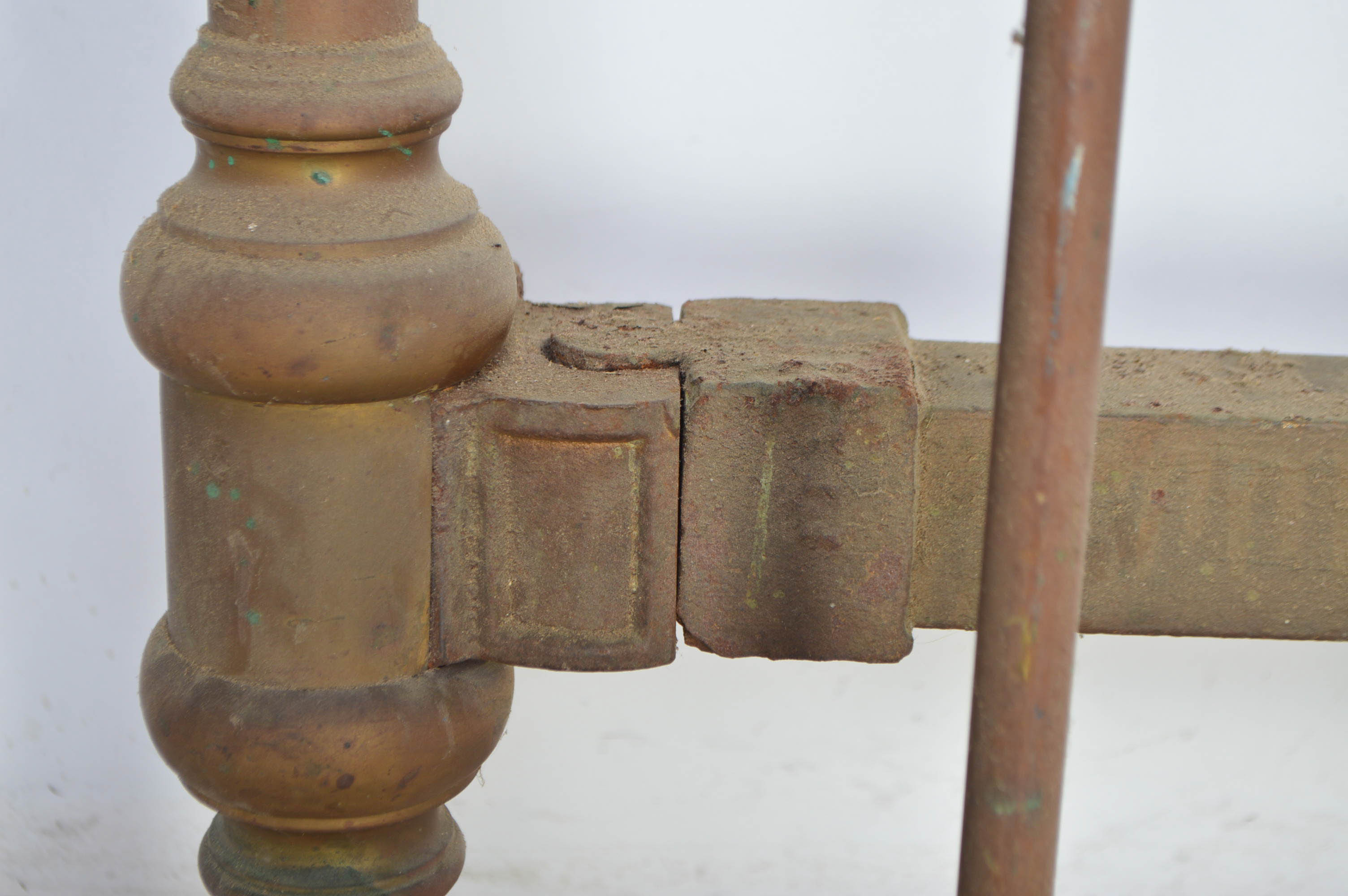 Antique Brass Twin Bed Frame