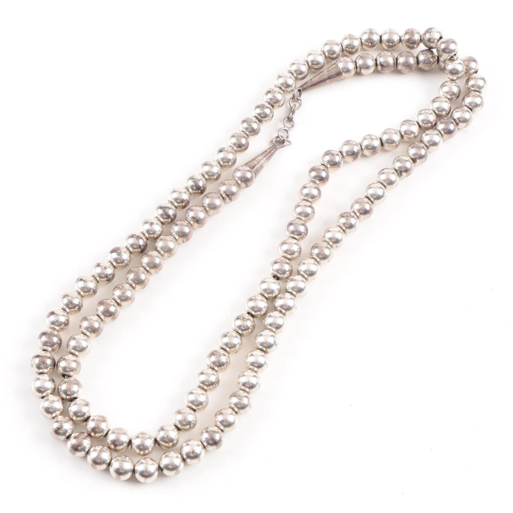 Sterling Silver Beaded Necklace