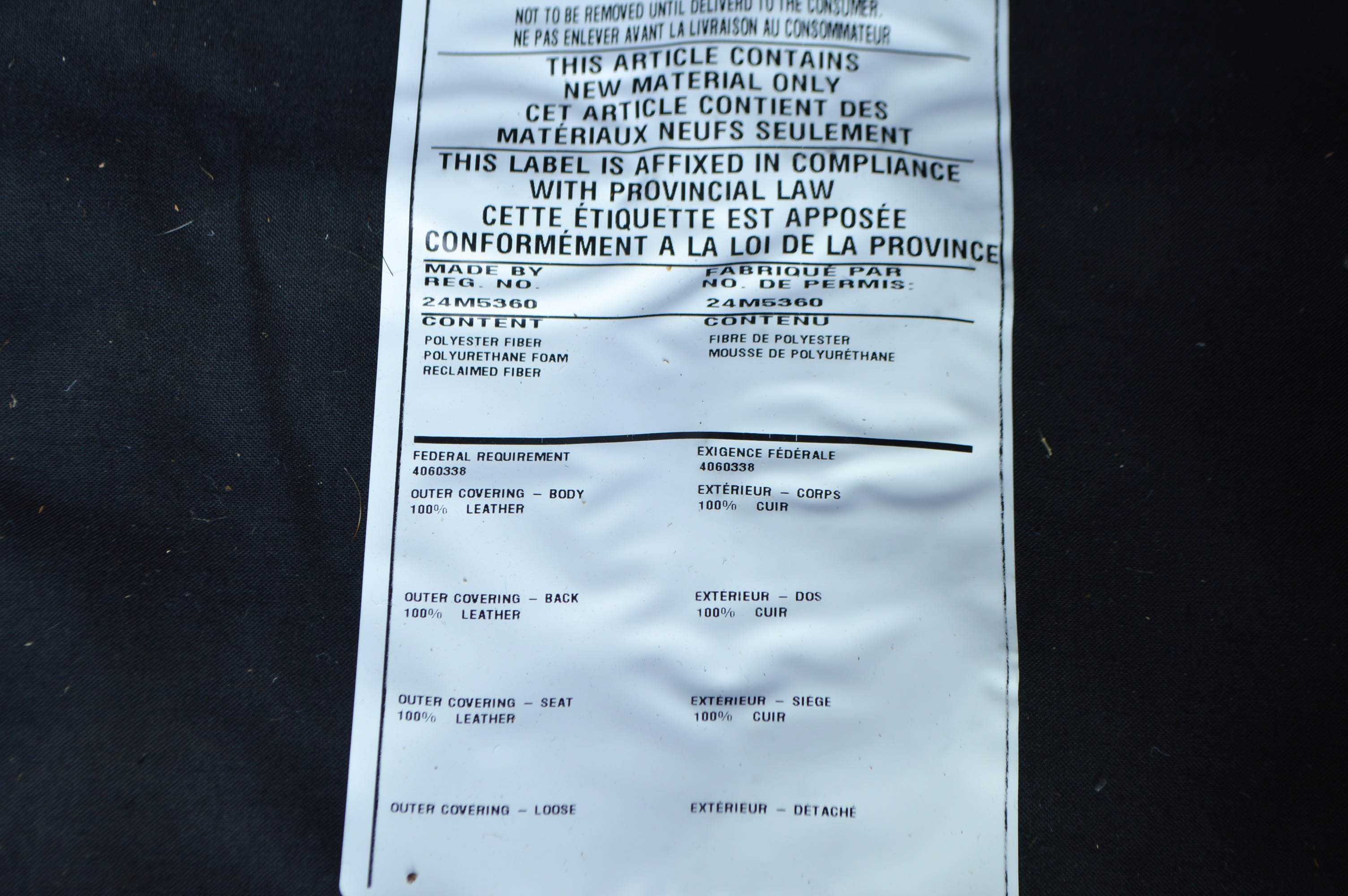 Brown Camelback Leather Sofa