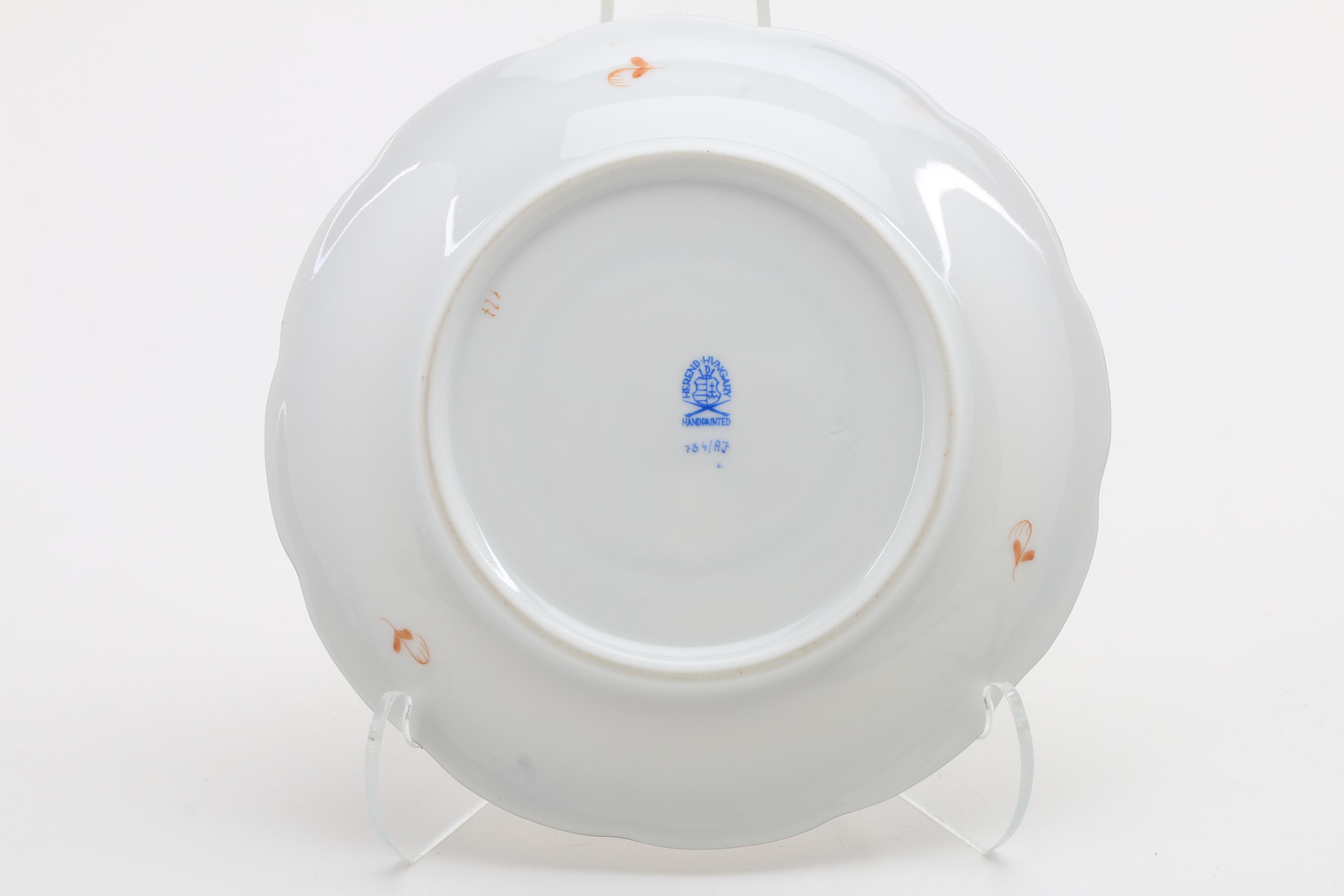 Herend Trembler Saucers, Tea Cups, and Saucers