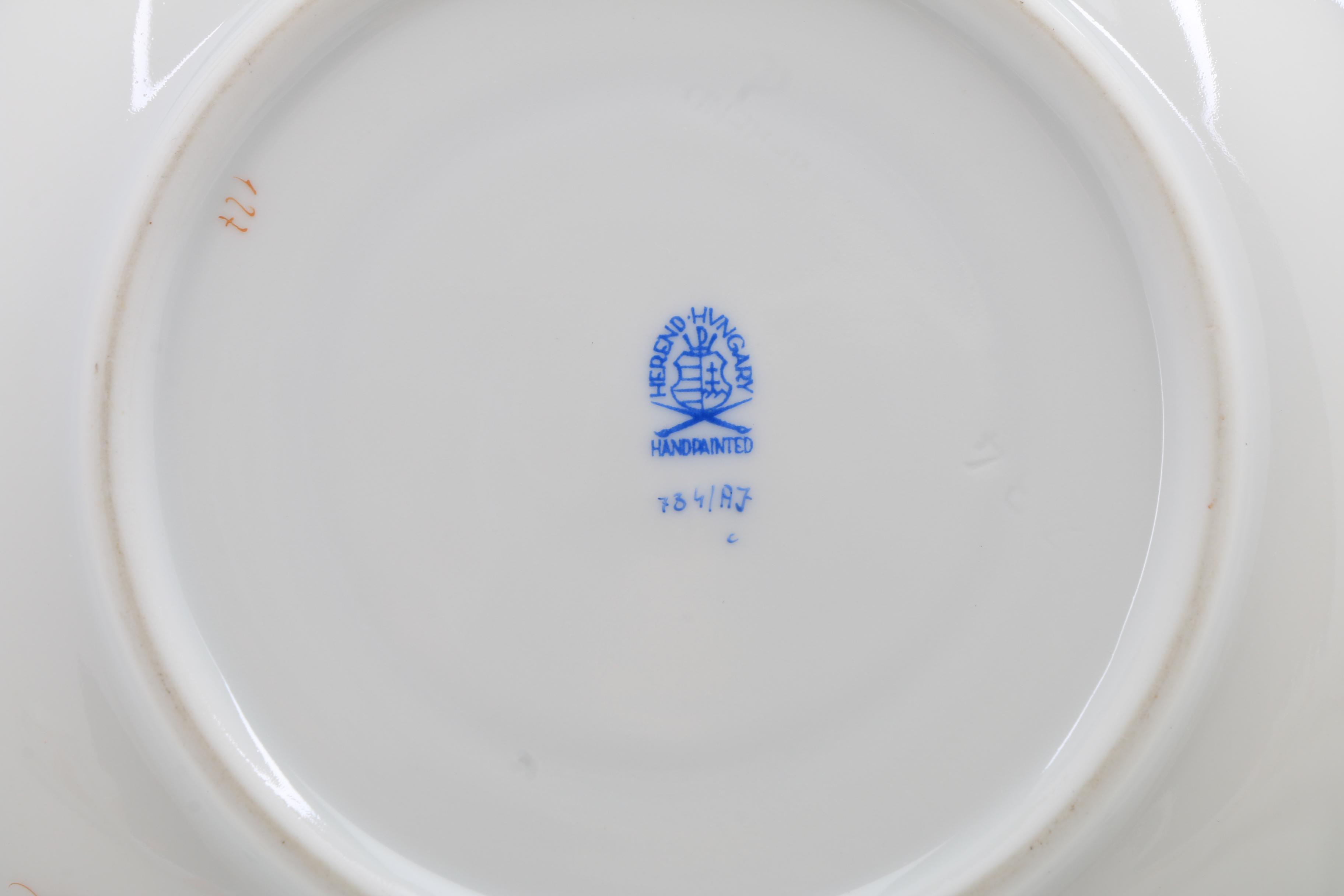 Herend Trembler Saucers, Tea Cups, and Saucers