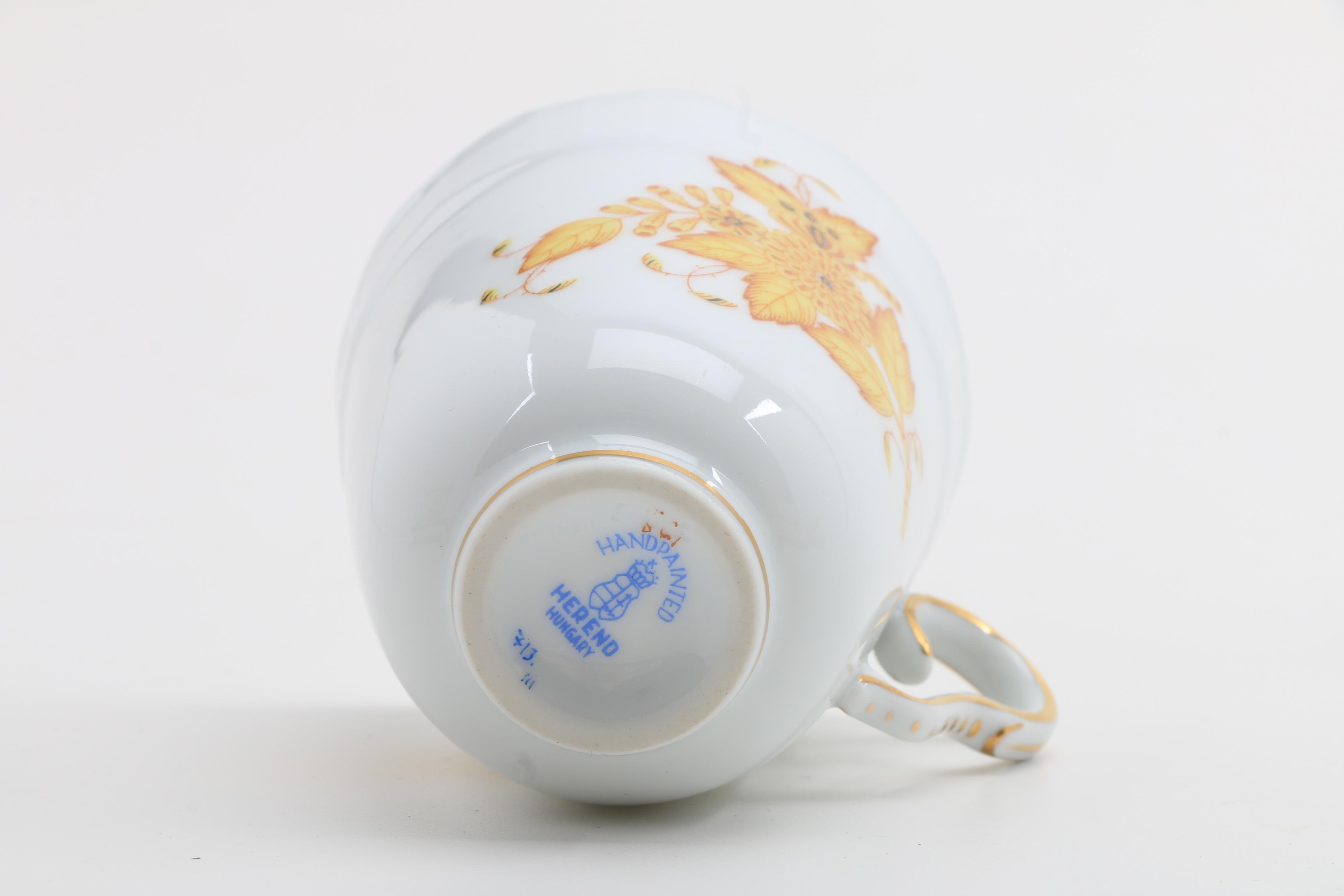 Herend Trembler Saucers, Tea Cups, and Saucers