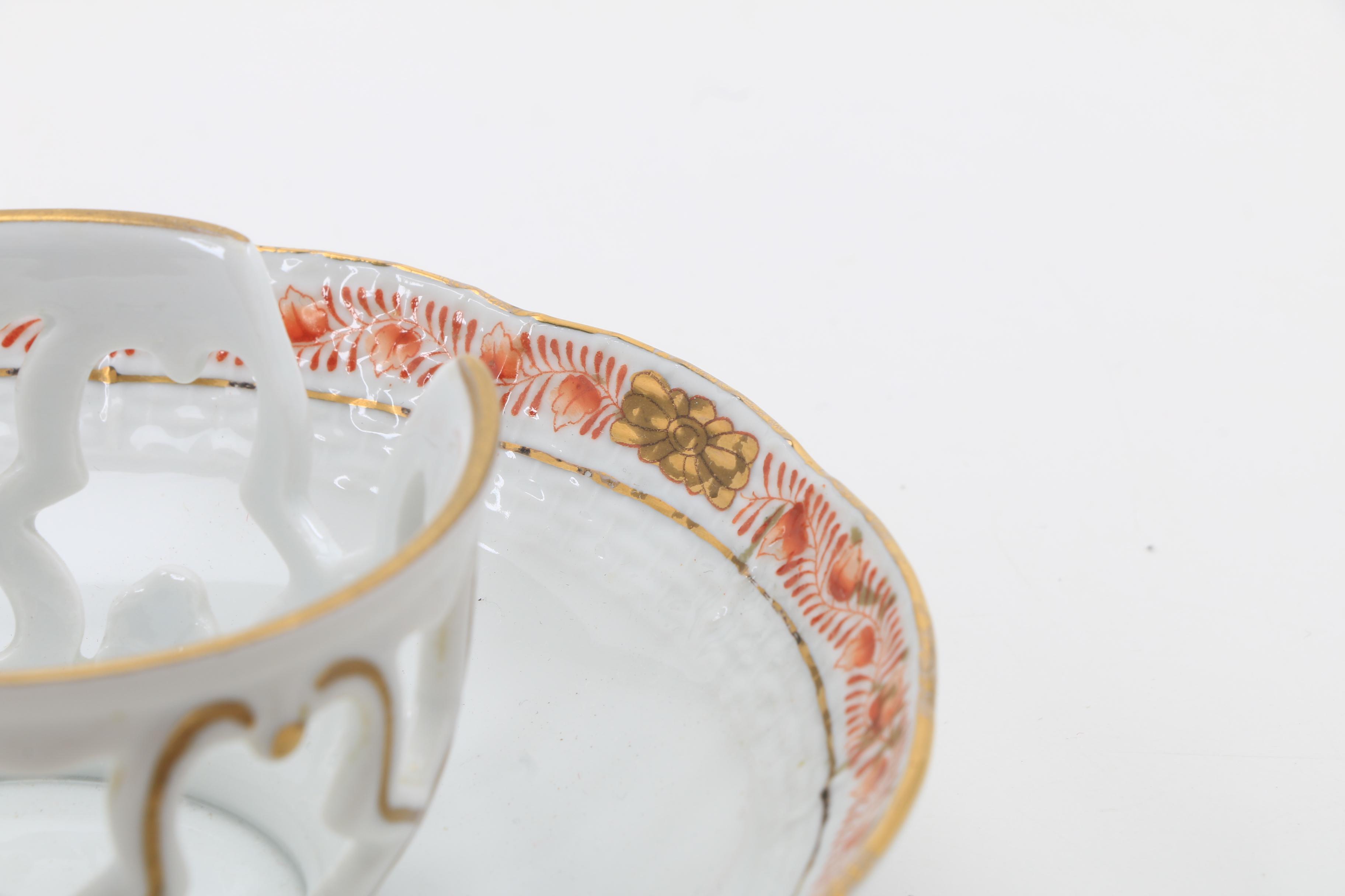 Herend Trembler Saucers, Tea Cups, and Saucers