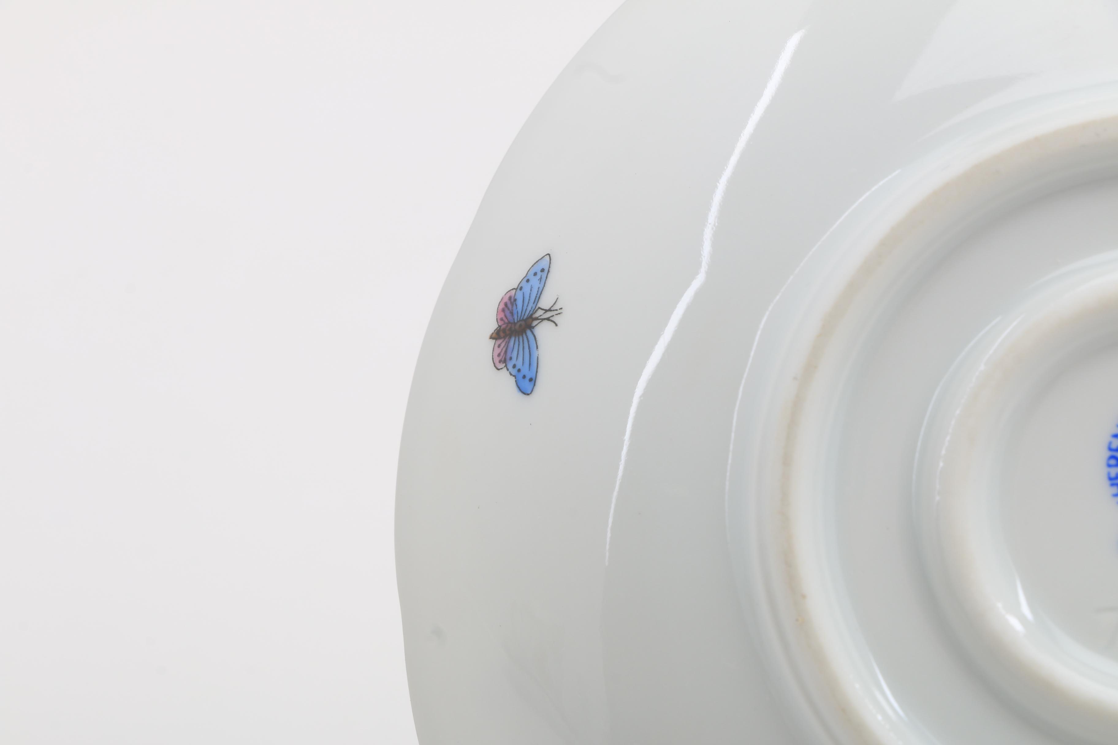 Herend Trembler Saucers, Tea Cups, and Saucers