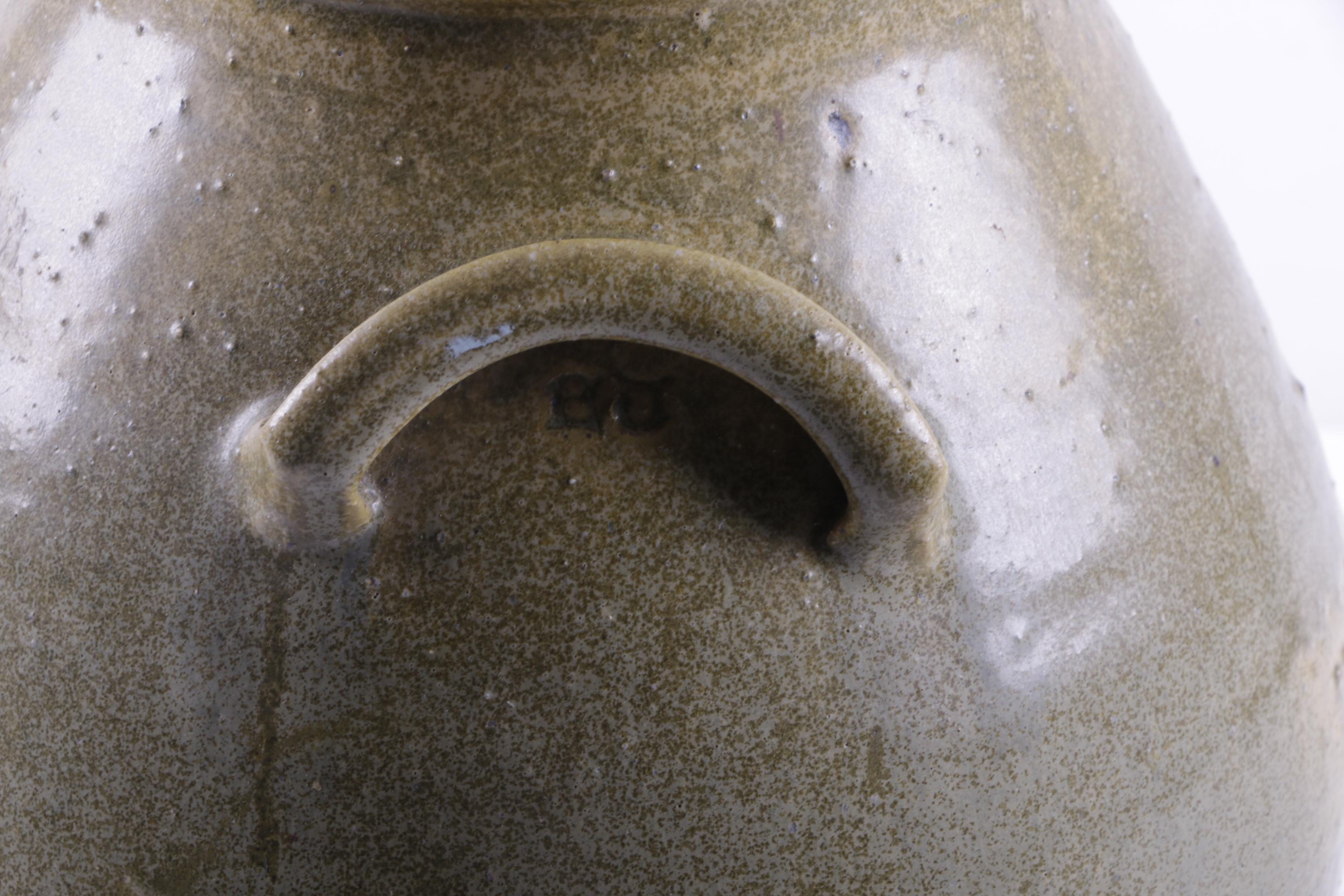 Hand Thrown Stoneware Lidded Jar with Vintage Matchbooks
