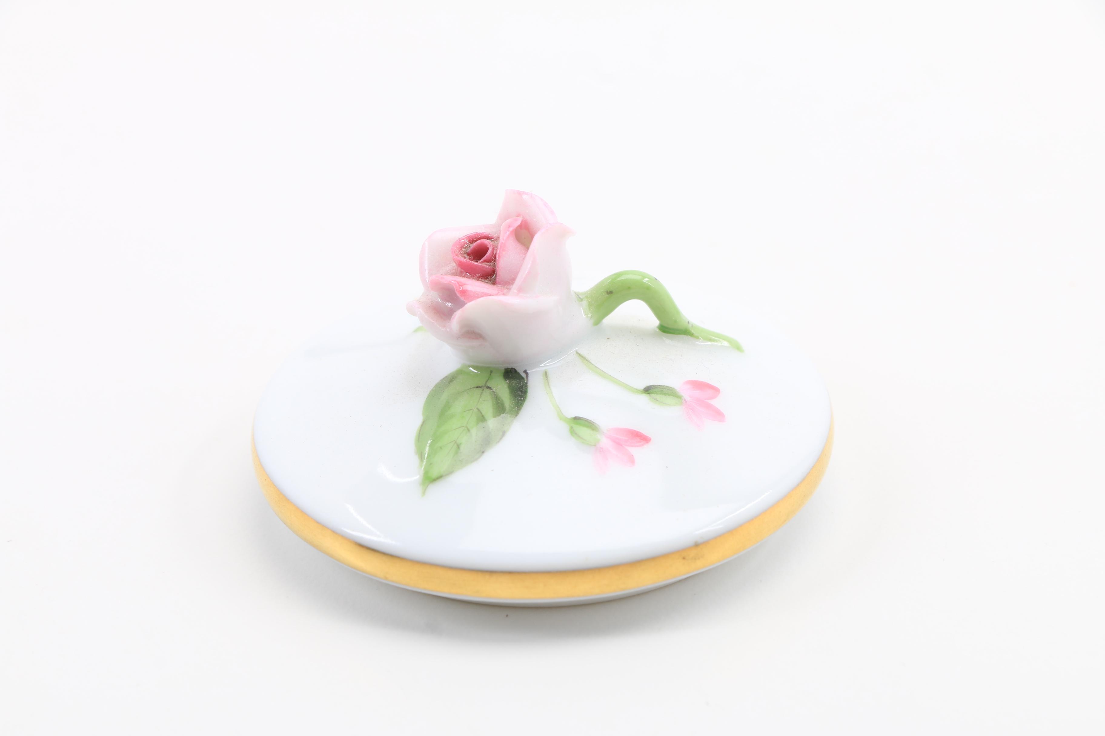 Herend Porcelain Mini Soup Tureen, Bell, Trinket and Bon Bon Box