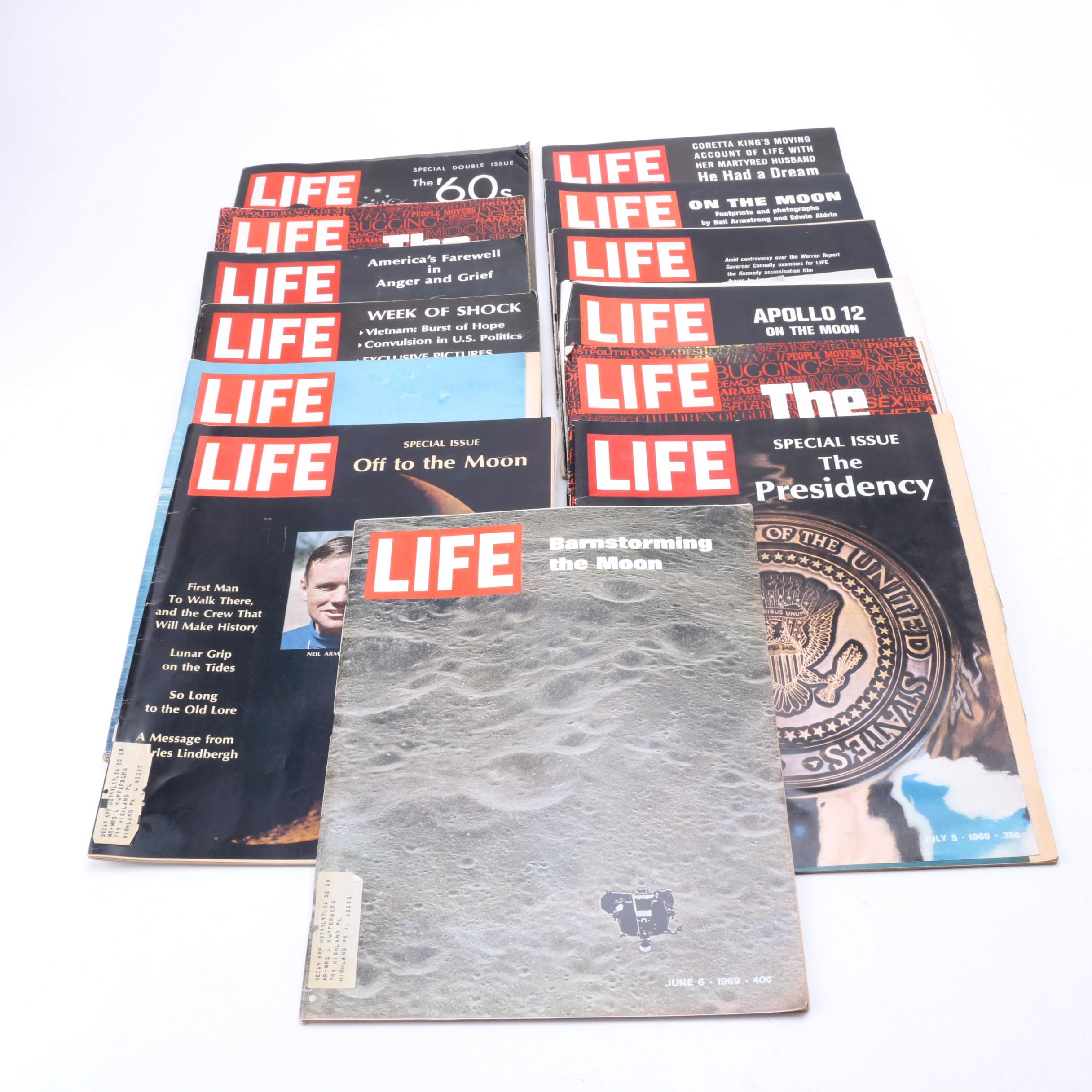 1960s–1970s "Life" Magazines Including Apollo and Martin Luther King Jr.
