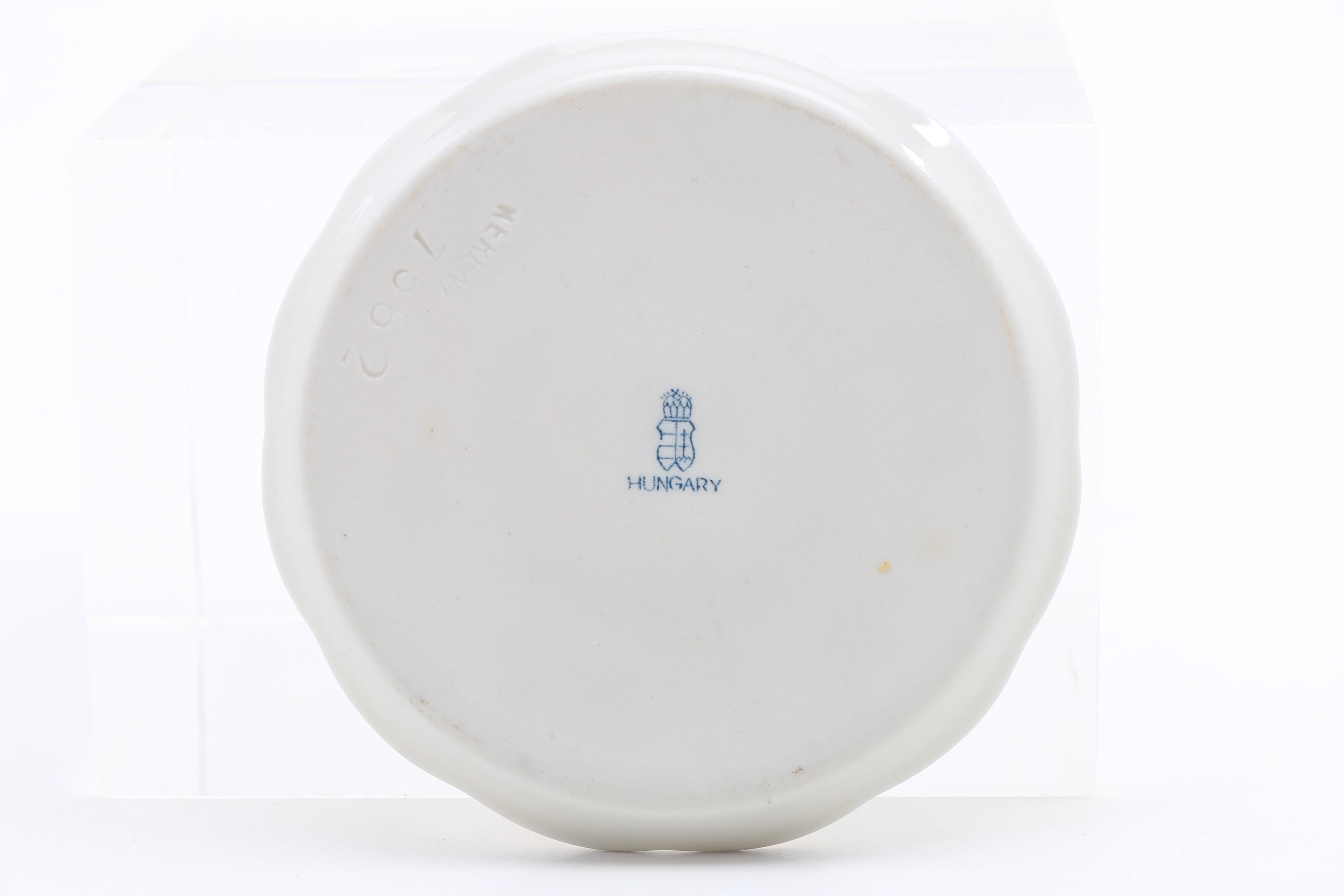 Five Herend Hand Painted Porcelain Butter Pats