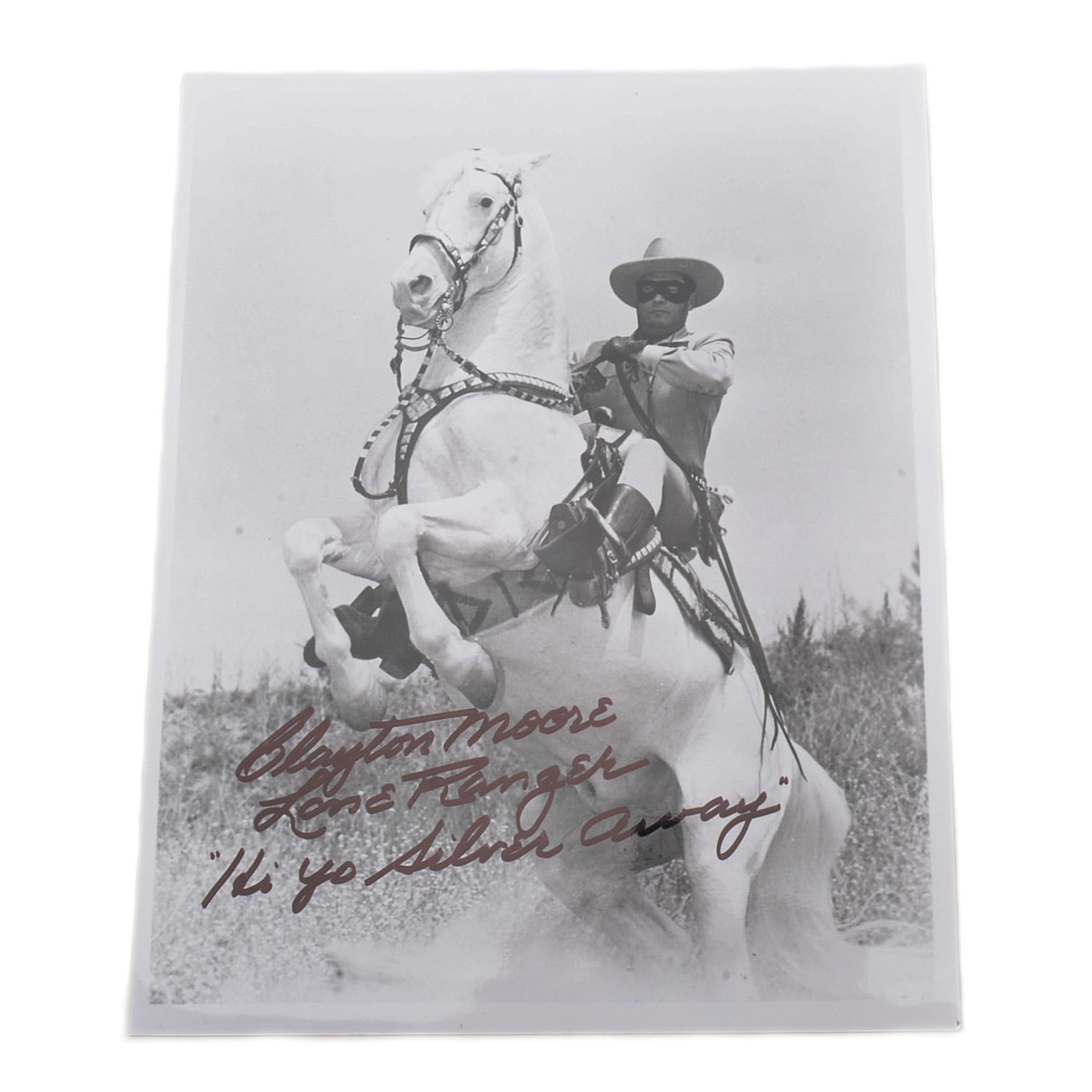 Clayton Moore "Lone Ranger" Signed Photo