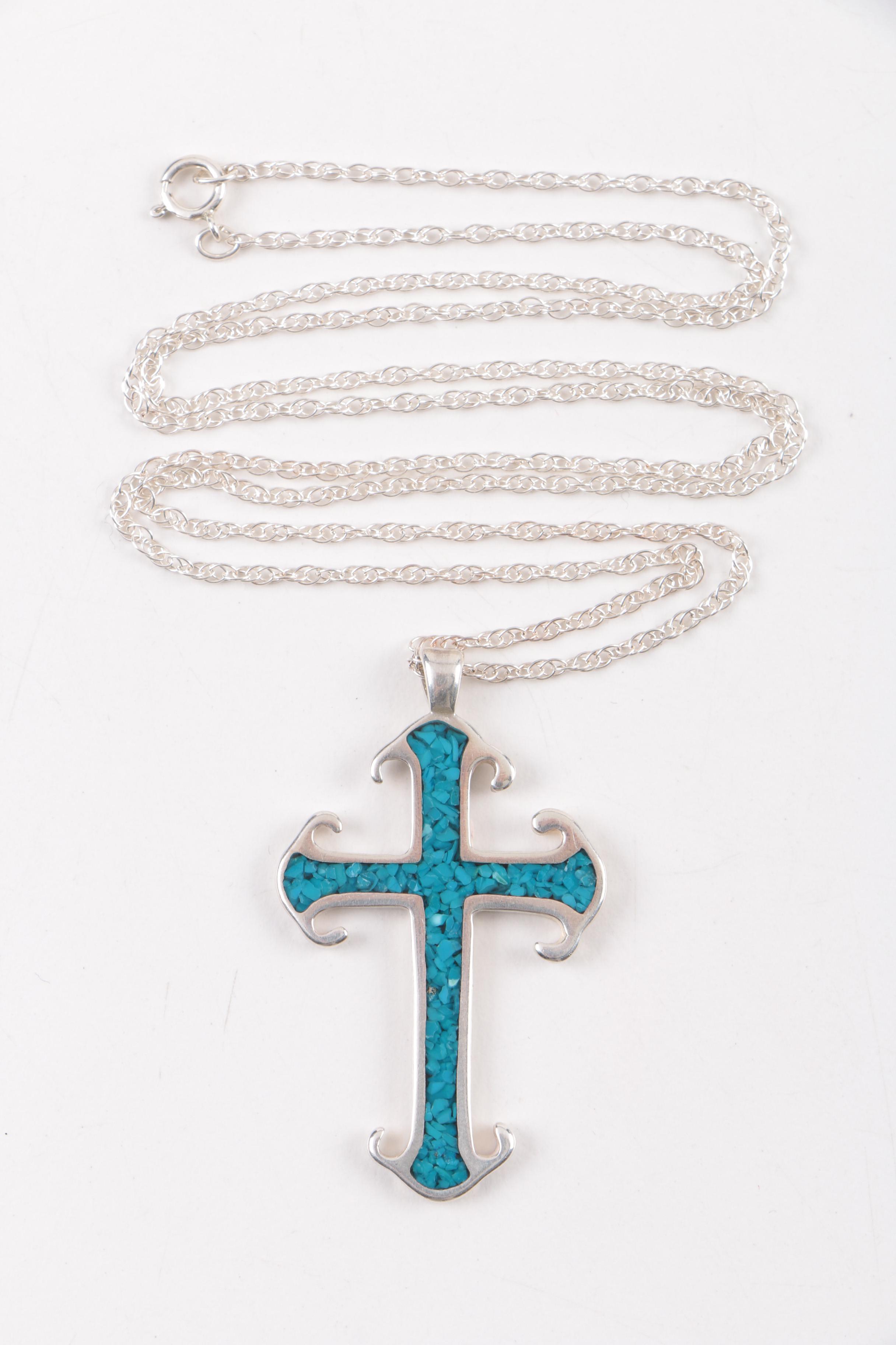 Sterling Silver Jewelry Including a Mother of Pearl Ring