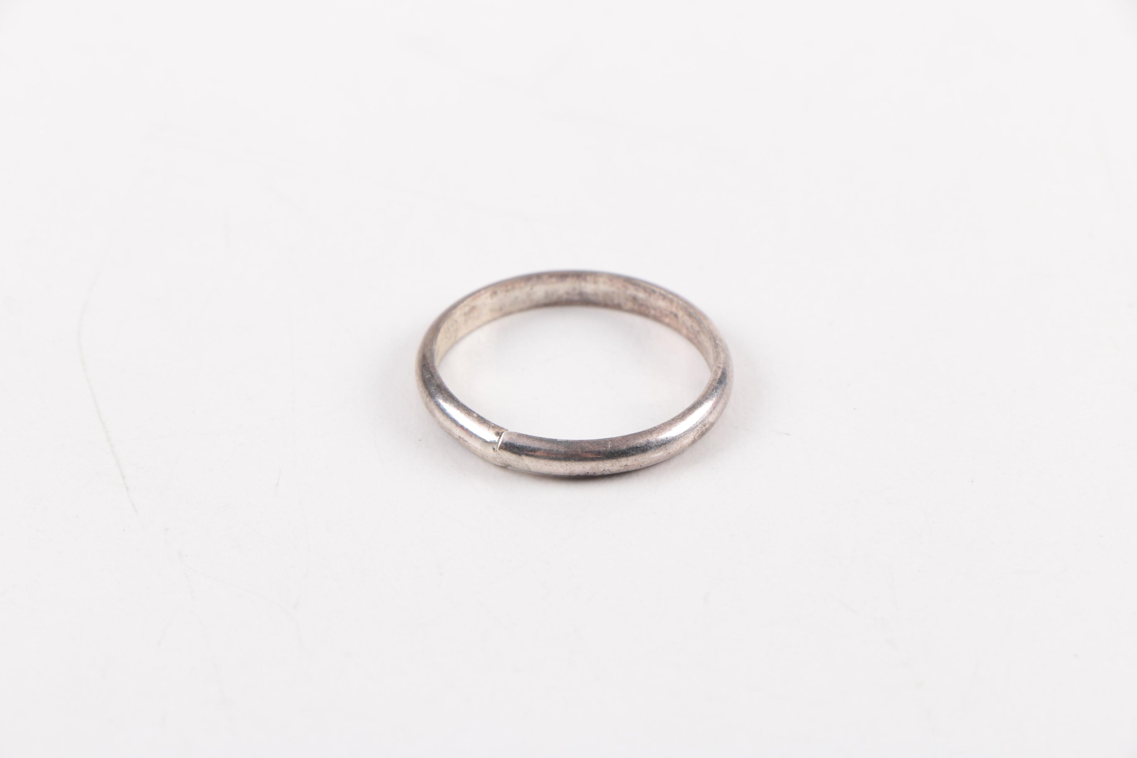 Sterling Silver Jewelry Including a Mother of Pearl Ring