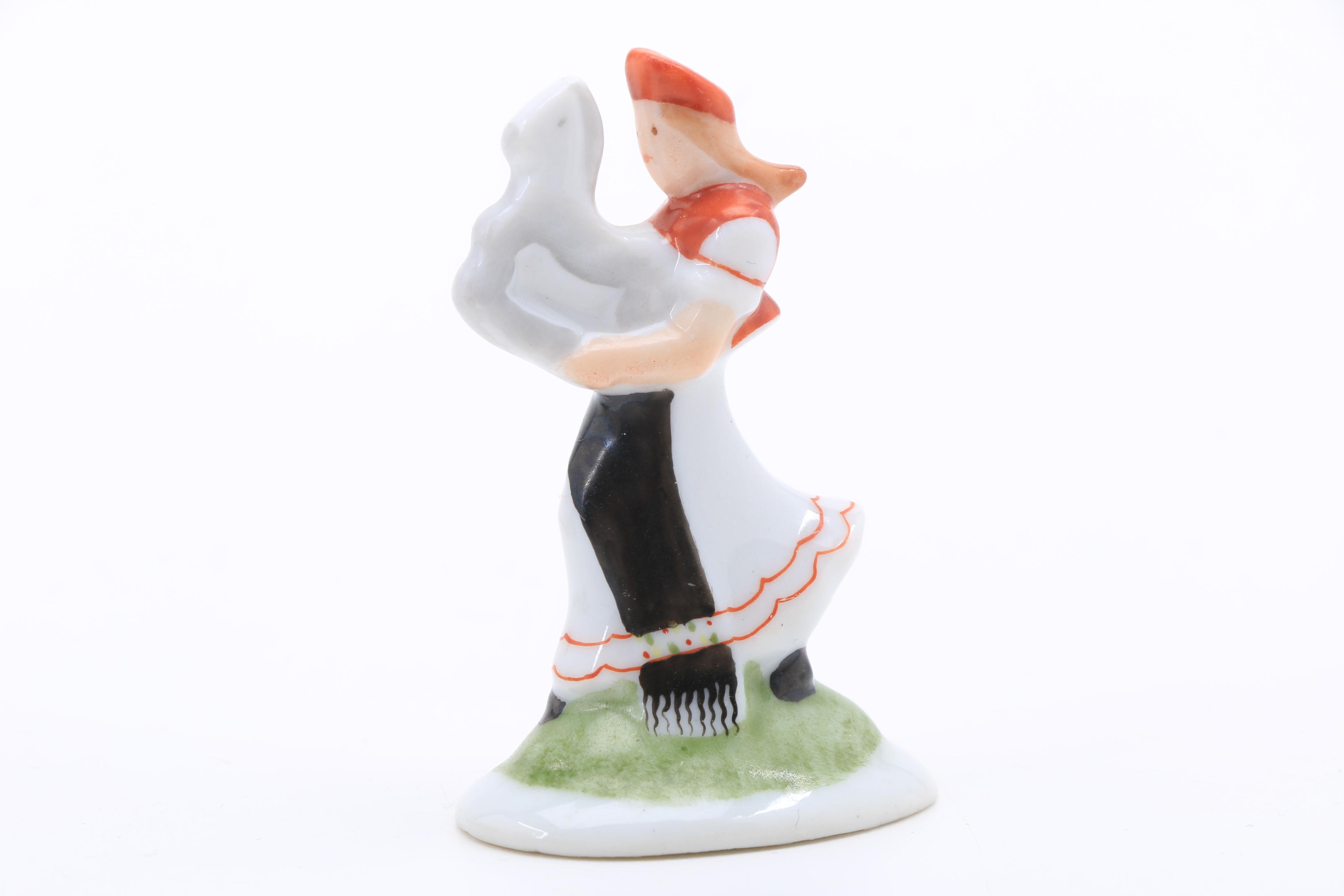 Five Herend Porcelain Miniature Figurines