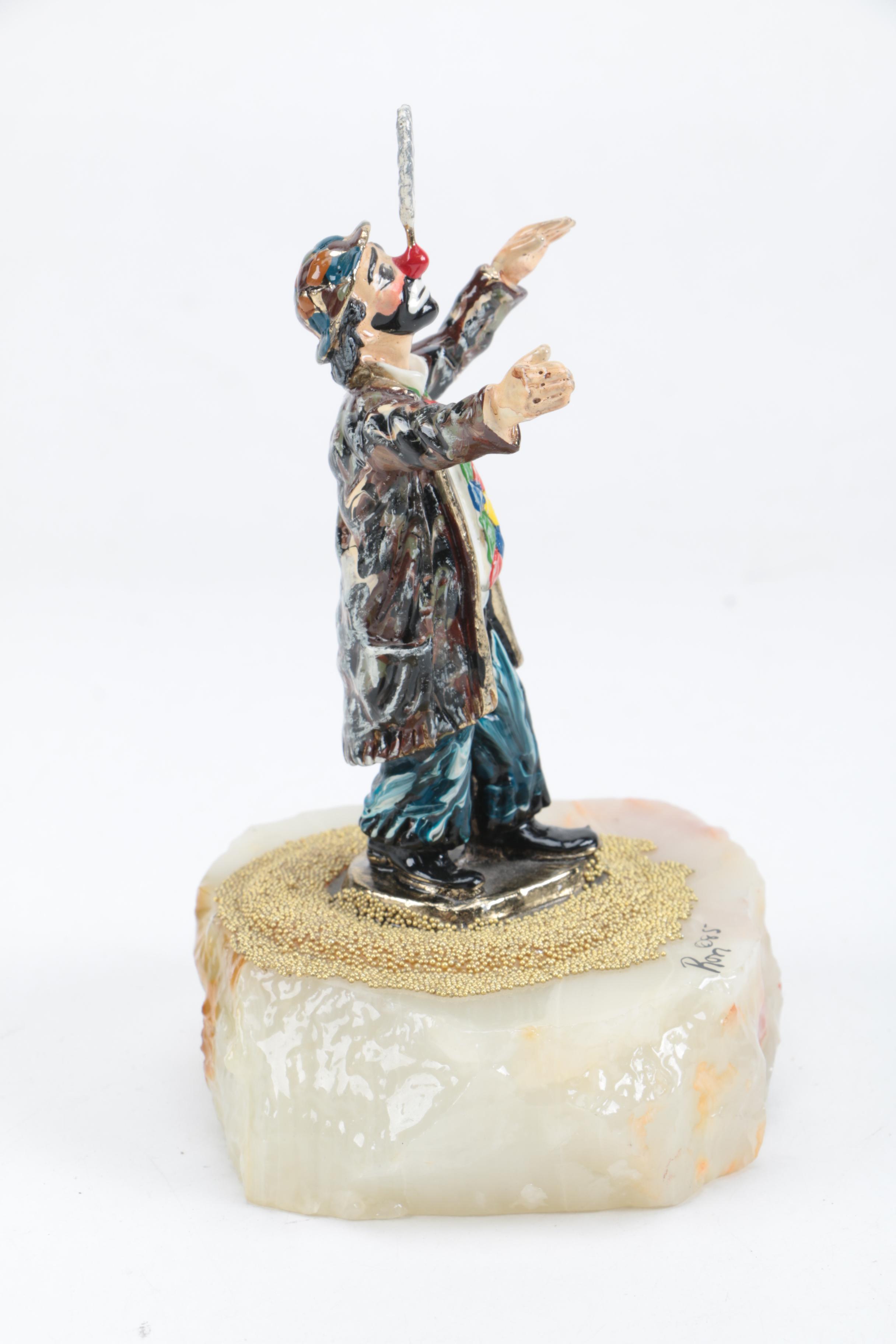 Five Signed Ron Lee Clown Figurines