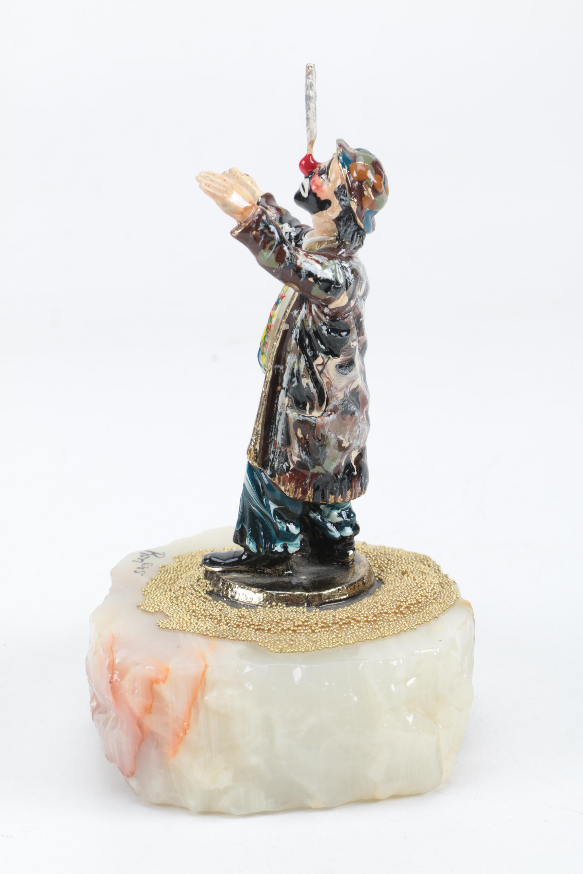 Five Signed Ron Lee Clown Figurines