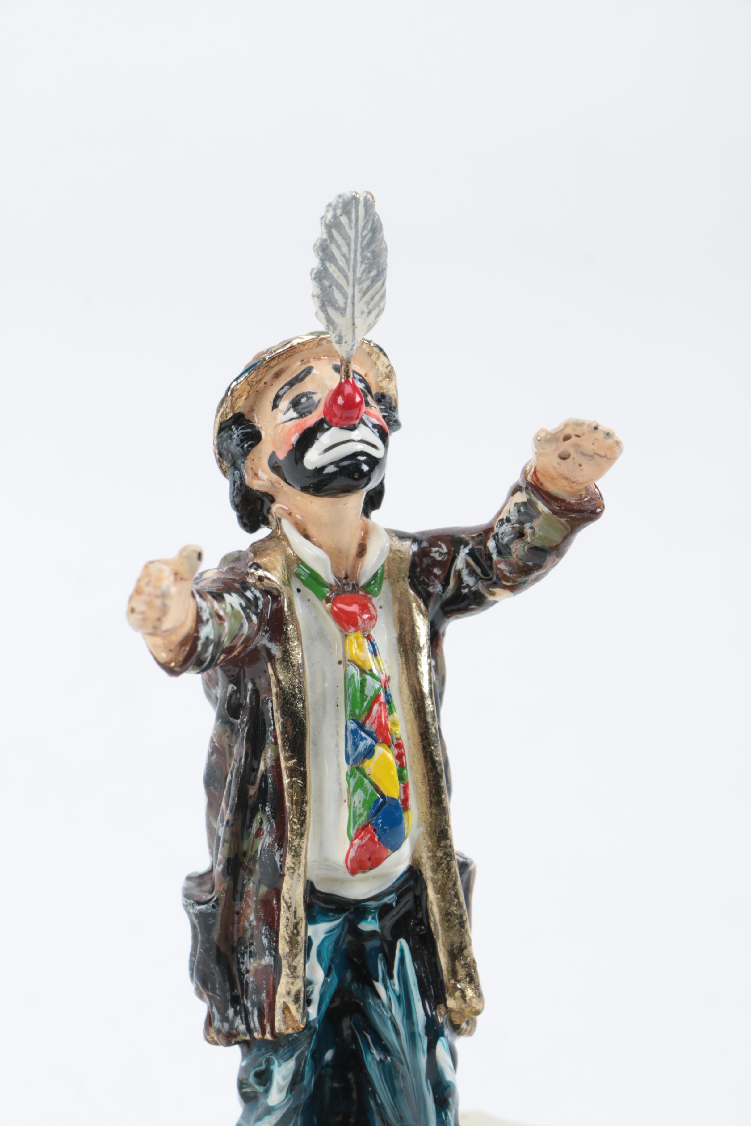 Five Signed Ron Lee Clown Figurines