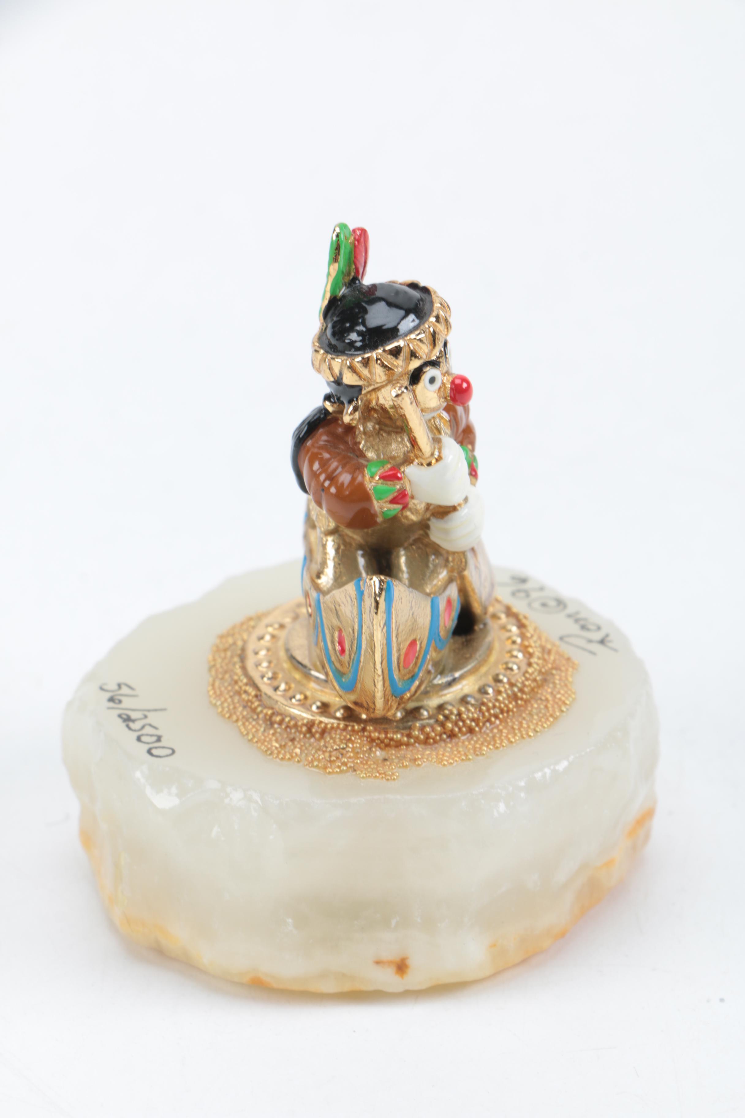 Five Signed Ron Lee Clown Figurines