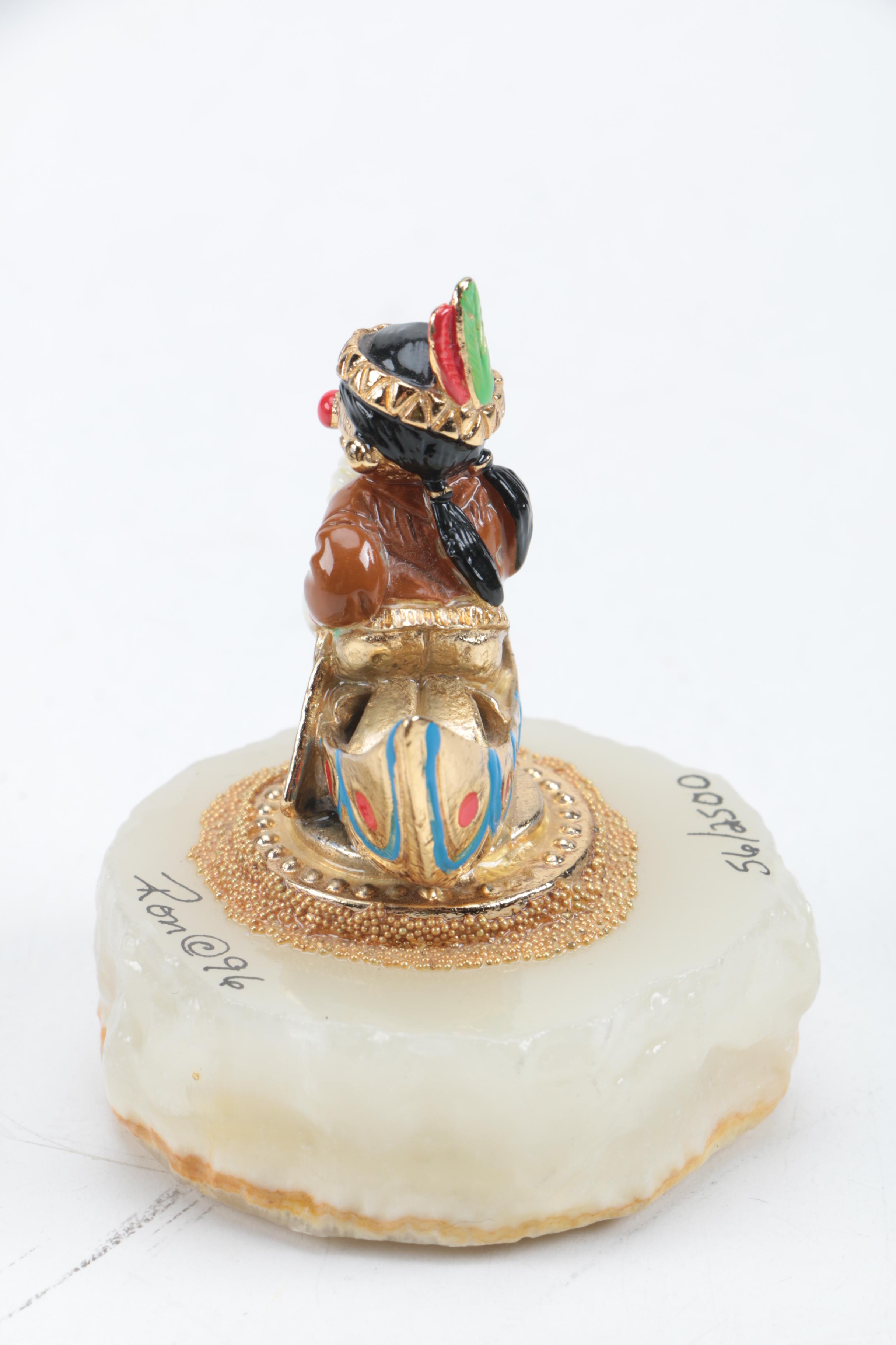 Five Signed Ron Lee Clown Figurines