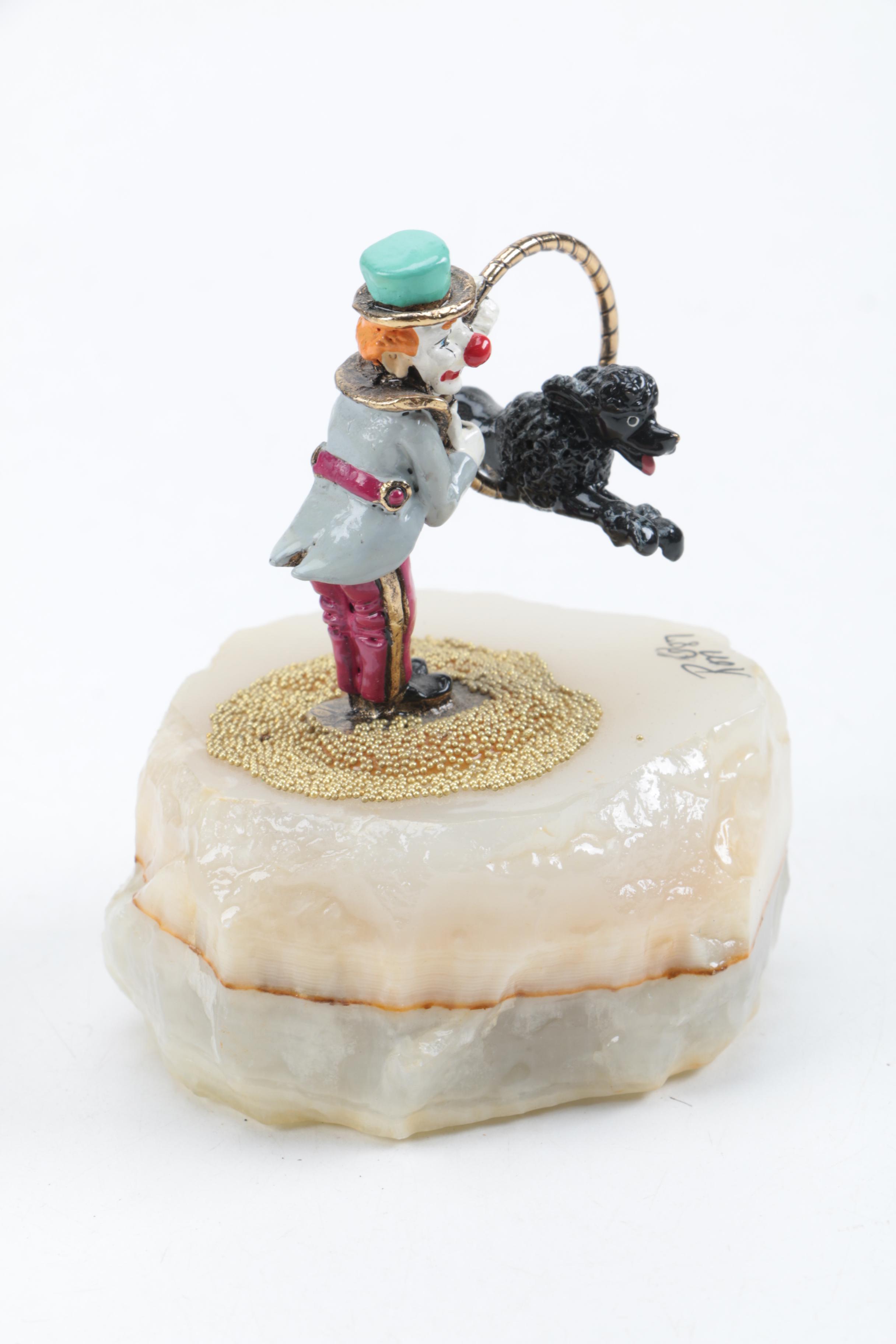 Five Signed Ron Lee Clown Figurines