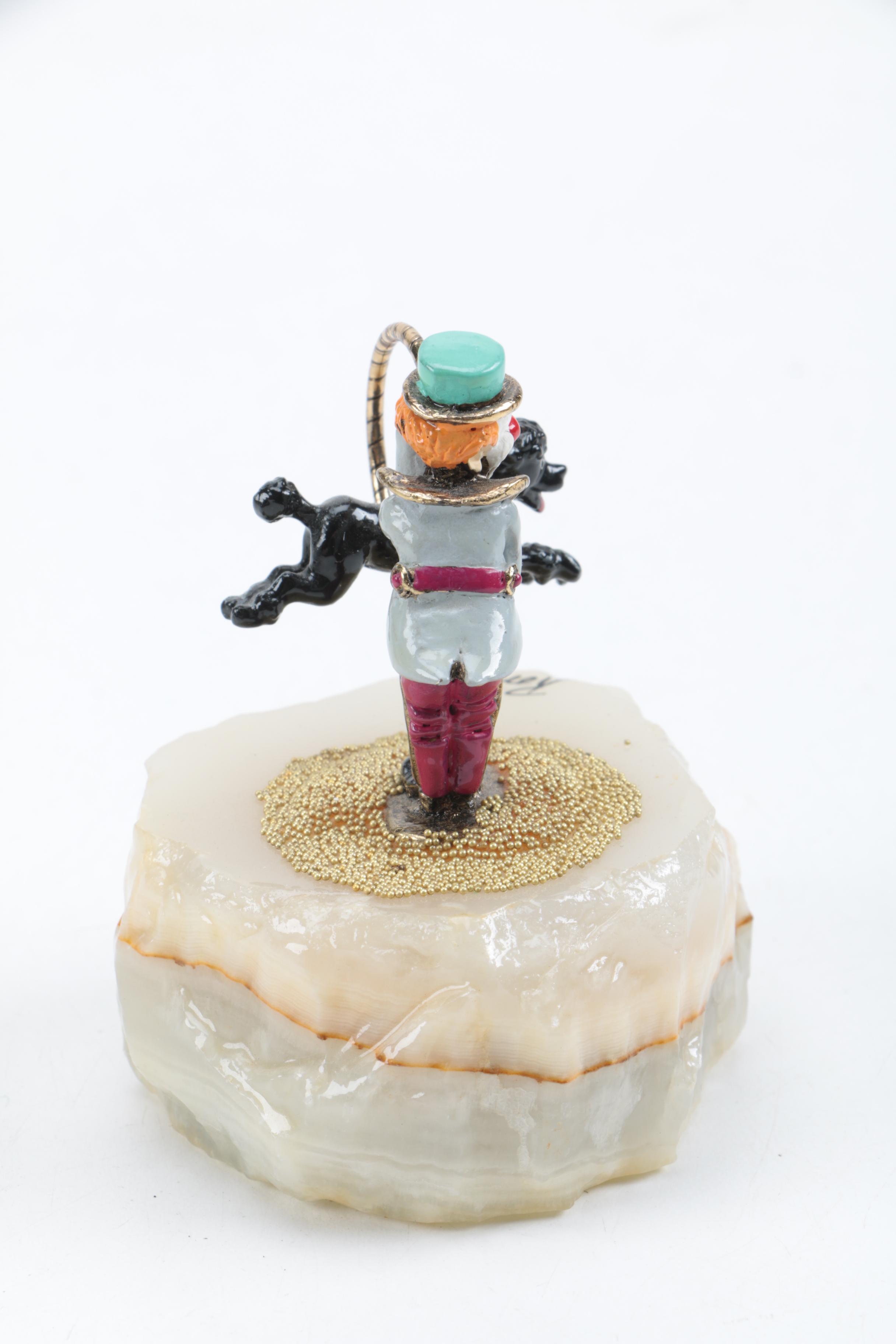 Five Signed Ron Lee Clown Figurines