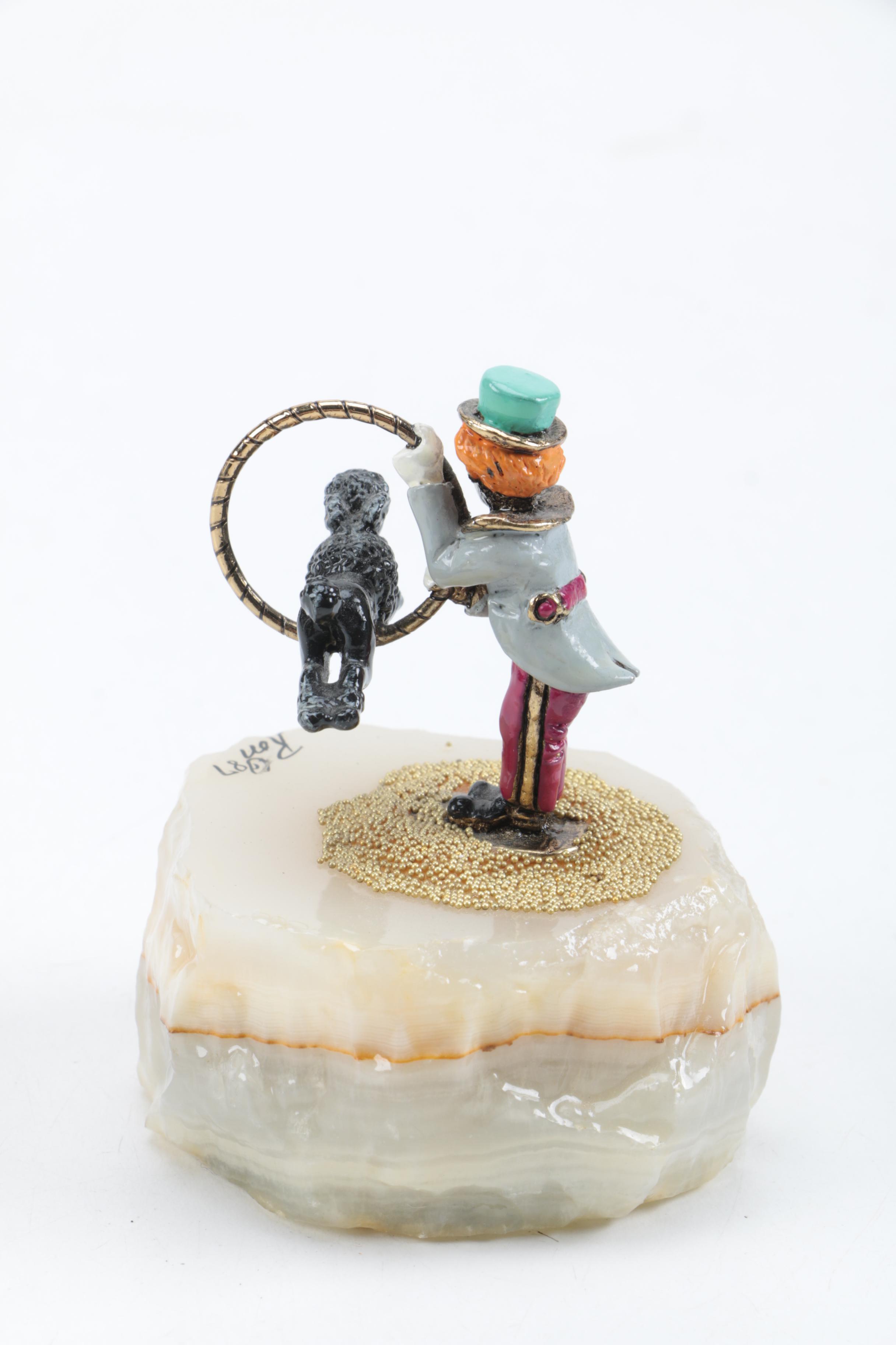 Five Signed Ron Lee Clown Figurines