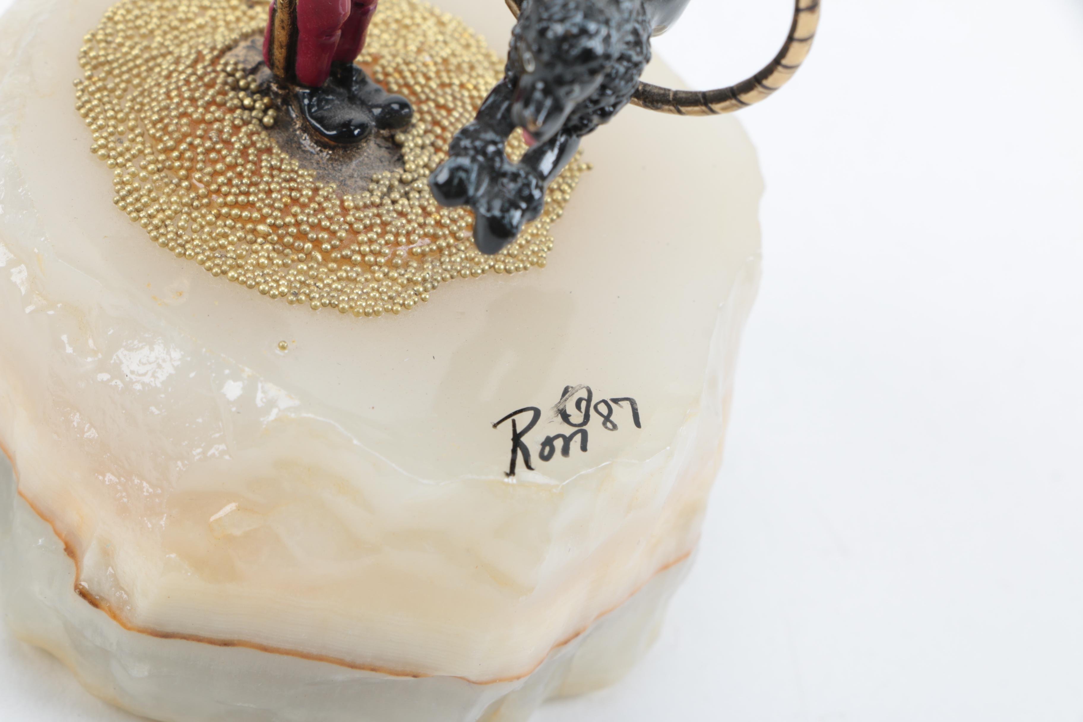 Five Signed Ron Lee Clown Figurines