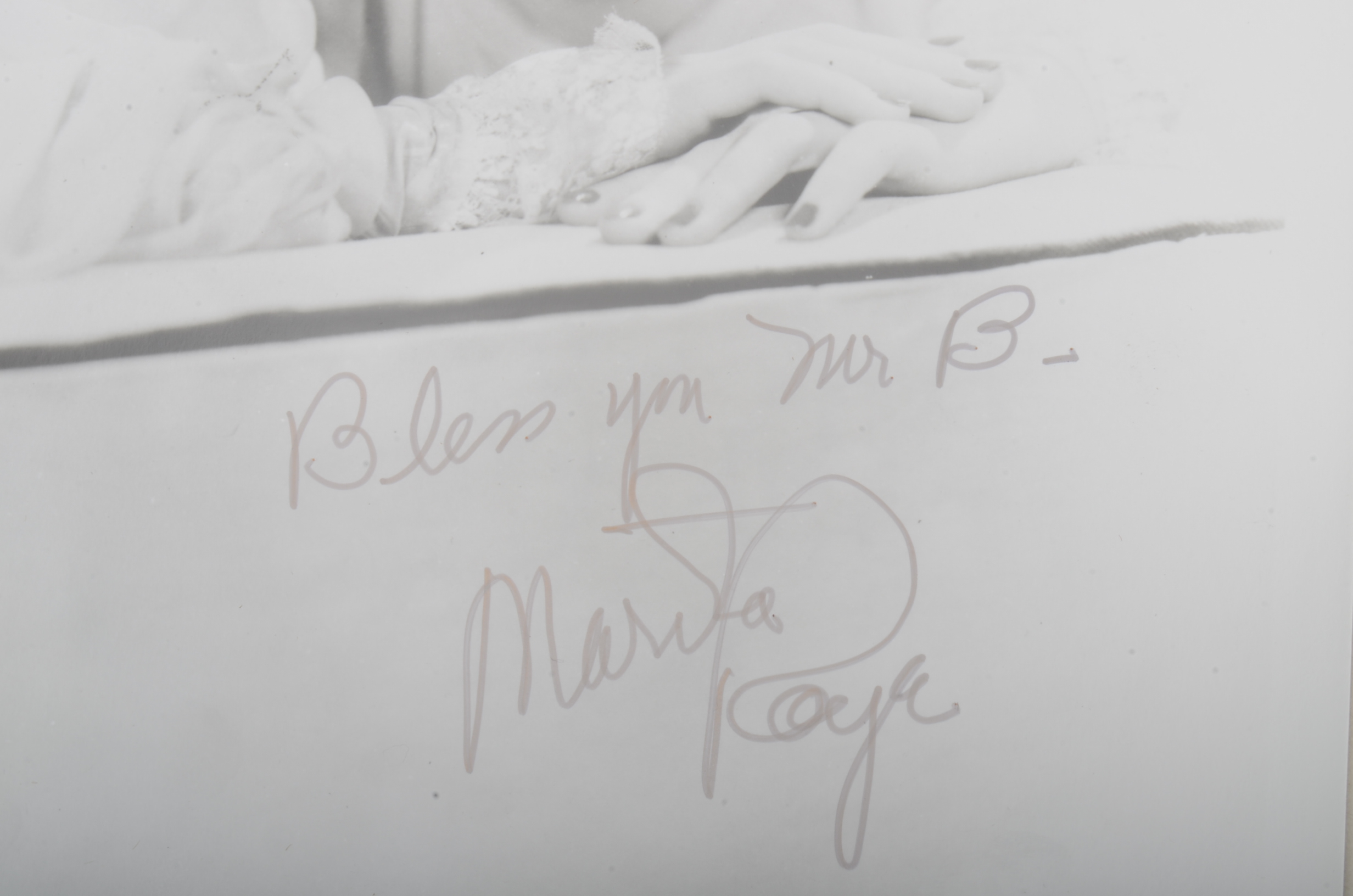 Martha Raye and Yvonne De Carlo Signed Celebrity Photos