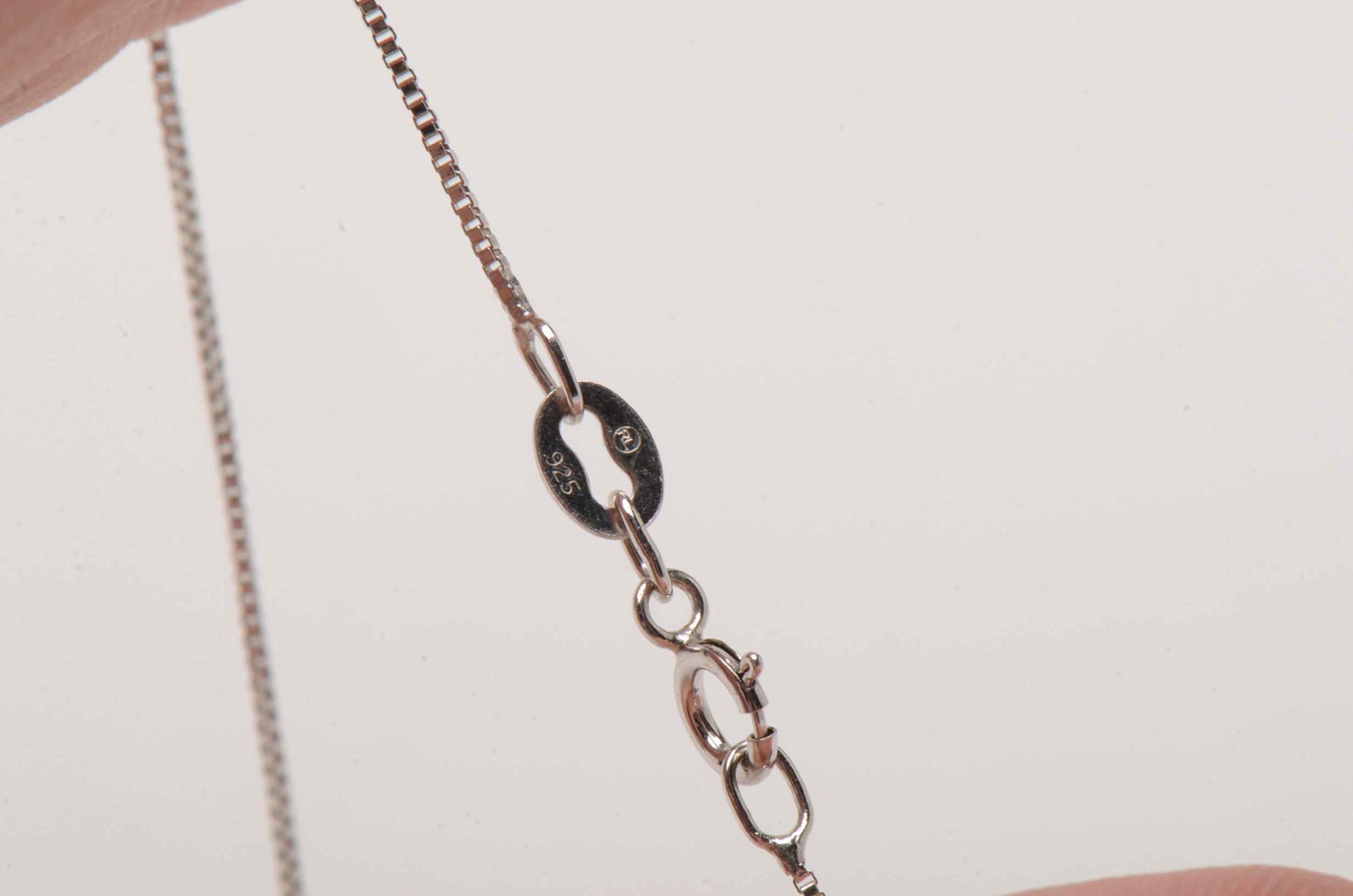 Sterling Silver Colored Glass Stone Butterfly Pendant Necklace