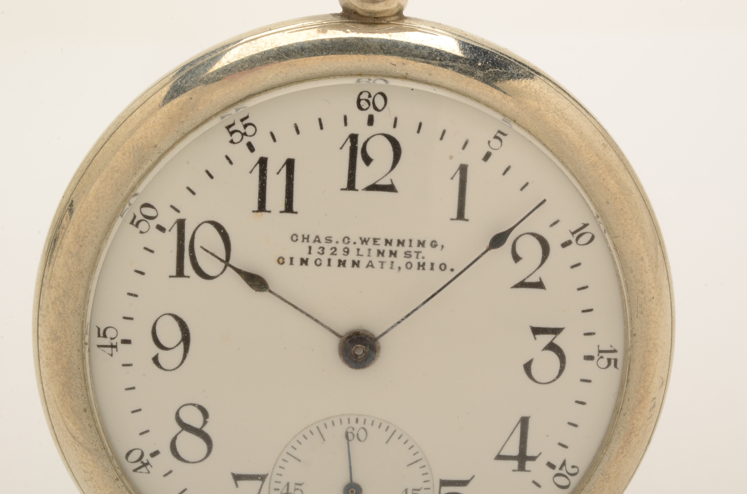Vintage Chas. O. Wenning Open Face Pocket Watch