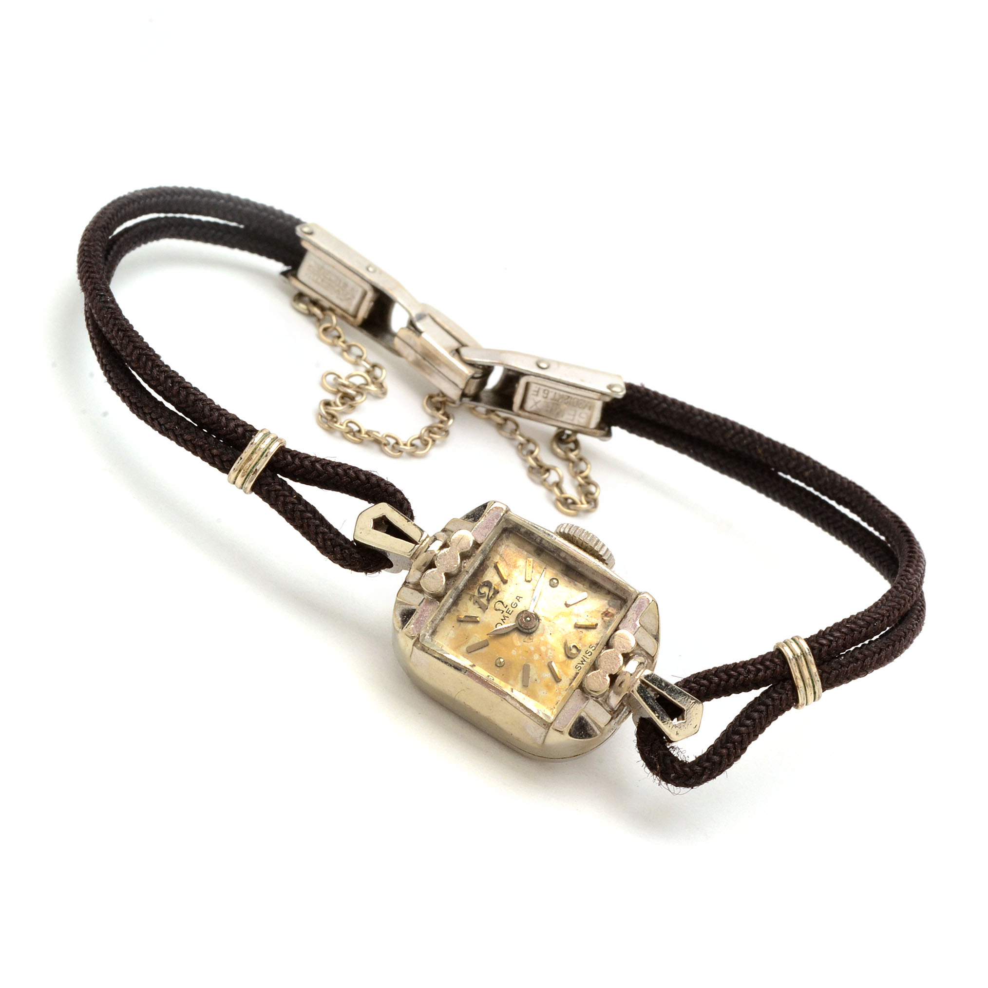 Vintage Omega 14K White Gold Watch