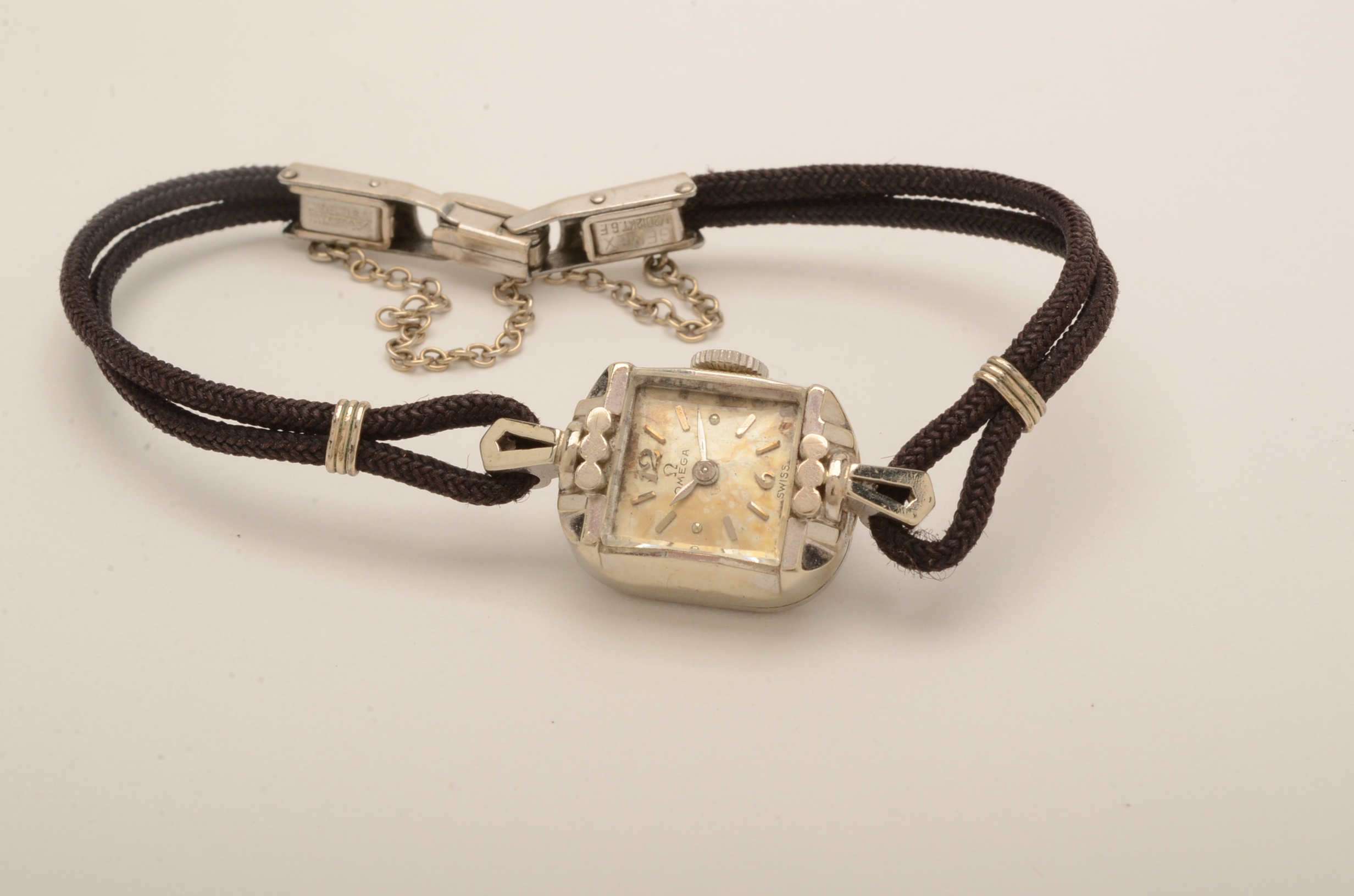 Vintage Omega 14K White Gold Watch