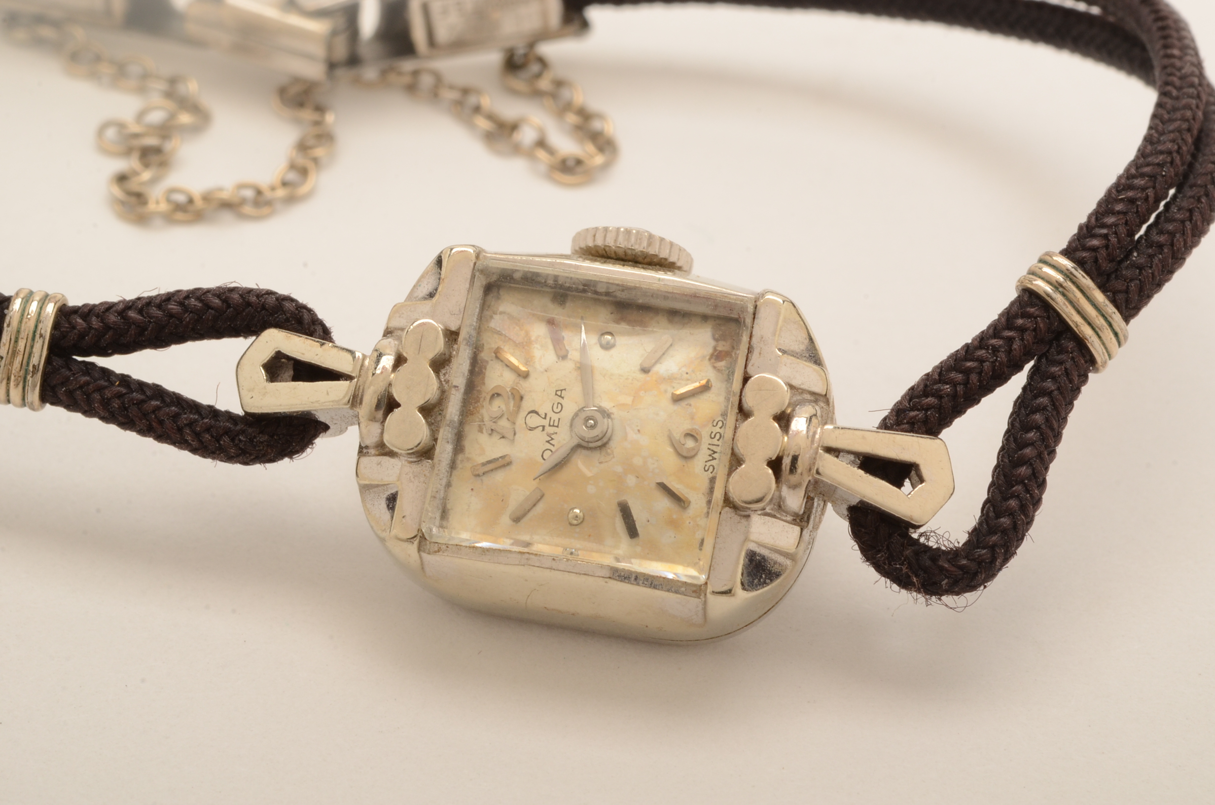 Vintage Omega 14K White Gold Watch