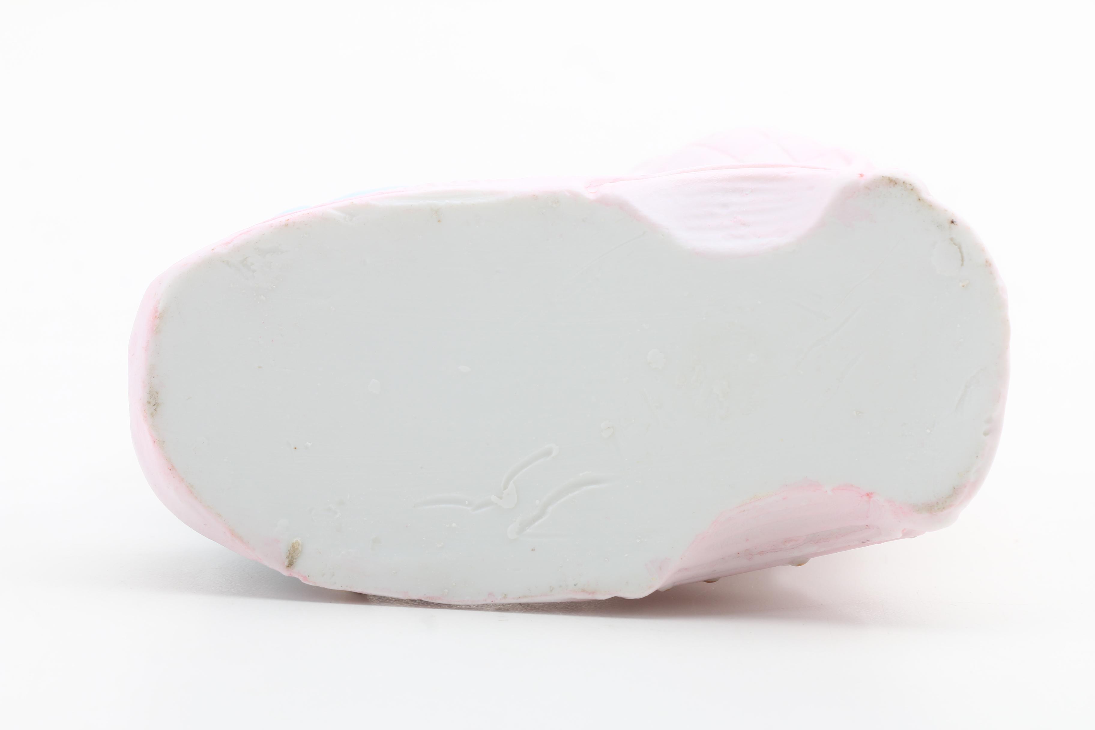 Bisque Porcelain Figural Vases and Aquincum Porcelain Figurine