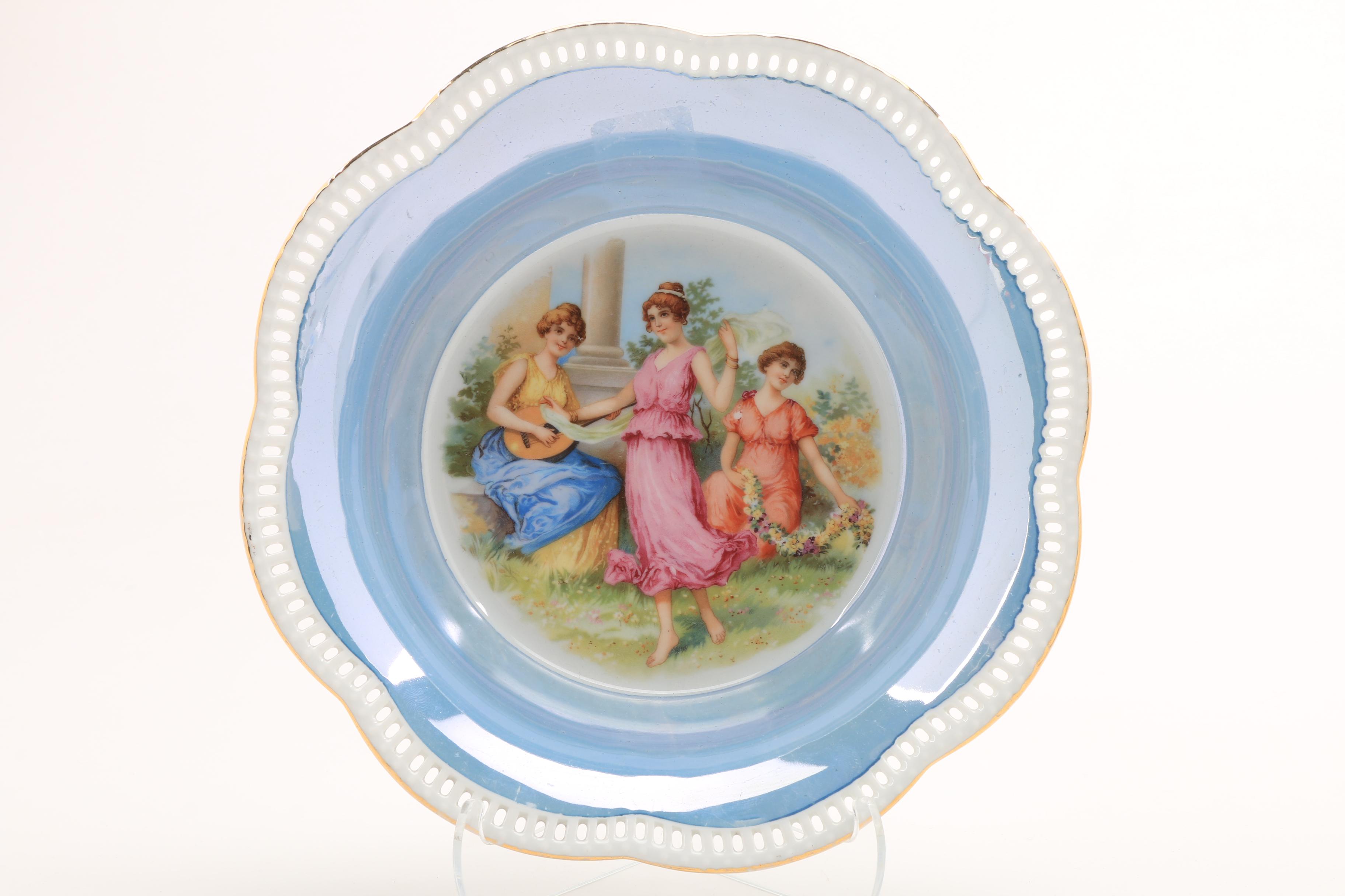 Schuman Bavarian Porcelain Bowls and Vase