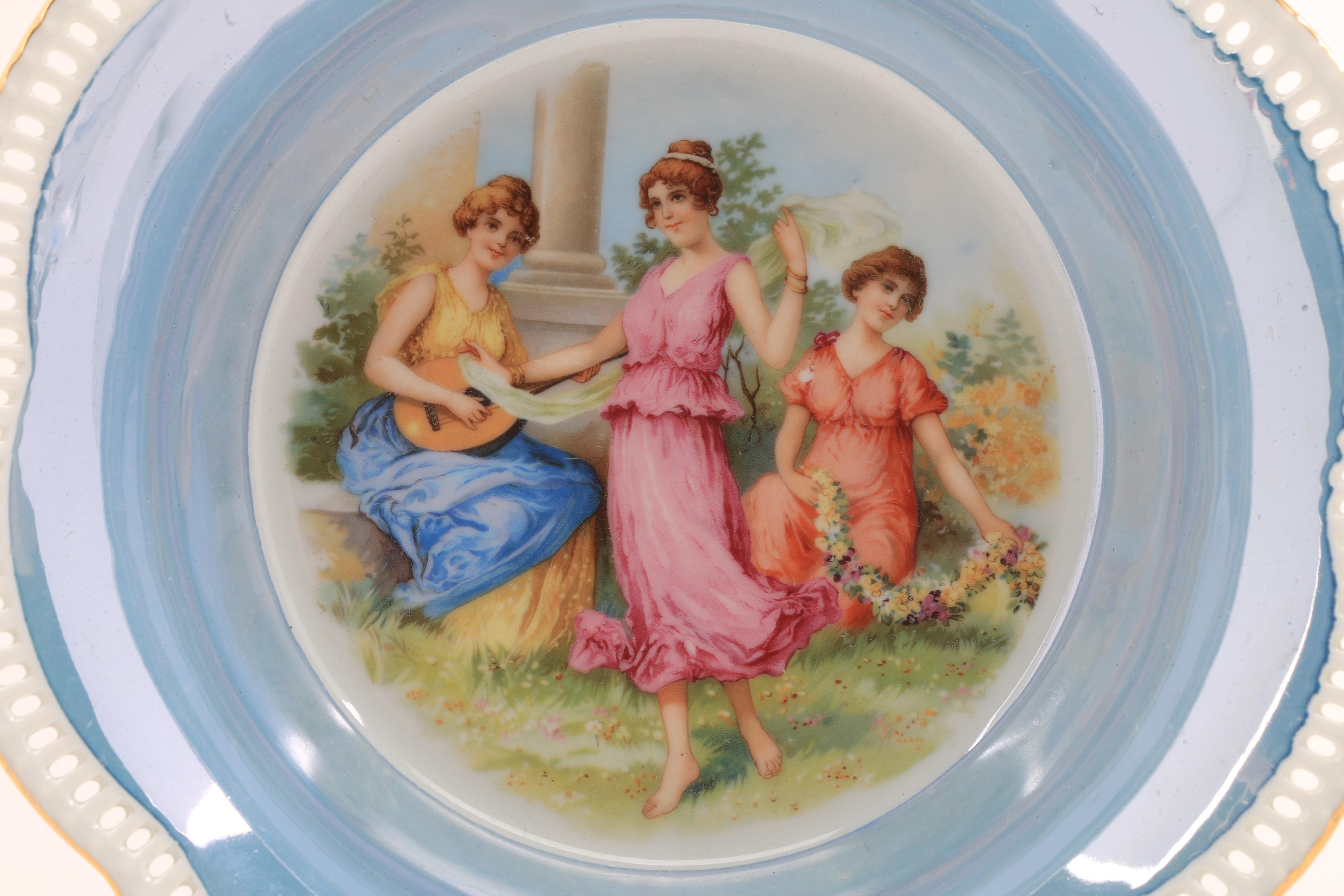 Schuman Bavarian Porcelain Bowls and Vase