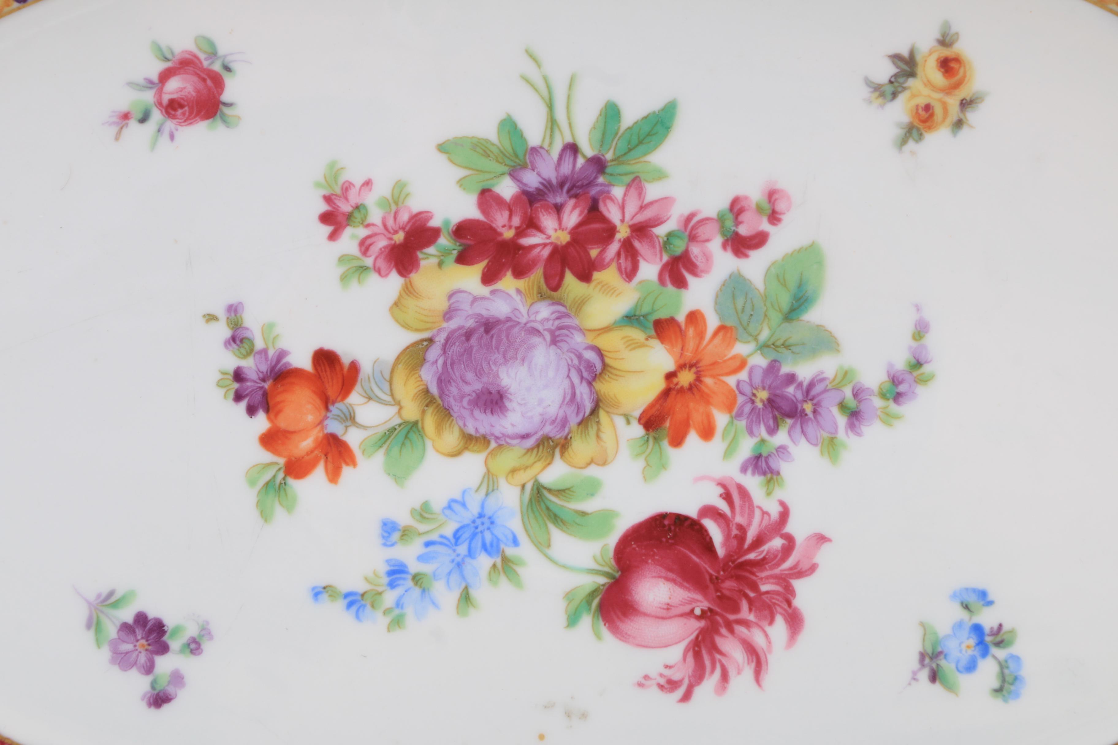 Schumann Bavarian Porcelain "Dresden Flowers" Tea Set