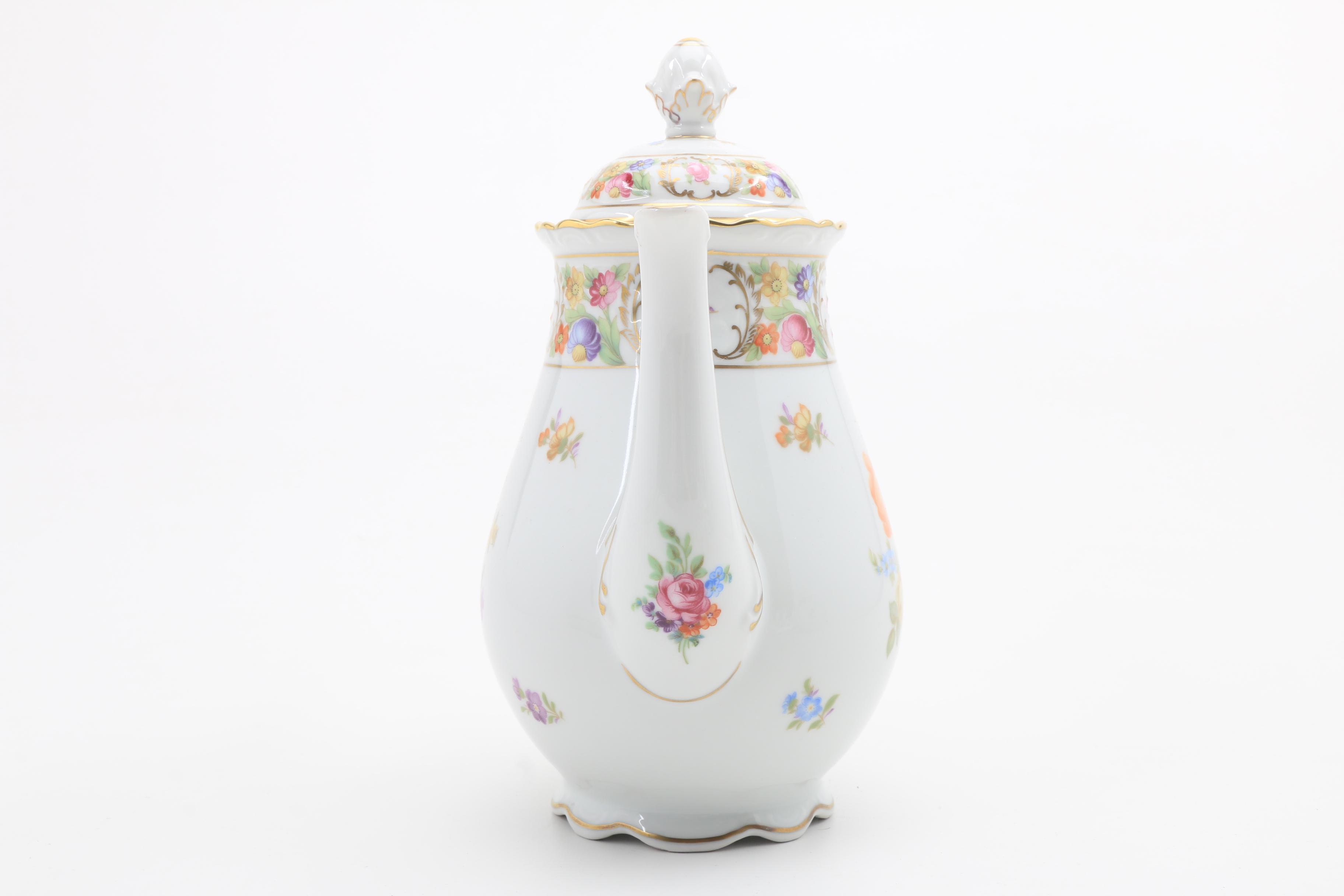 Schumann Bavarian Porcelain "Dresden Flowers" Tea Set