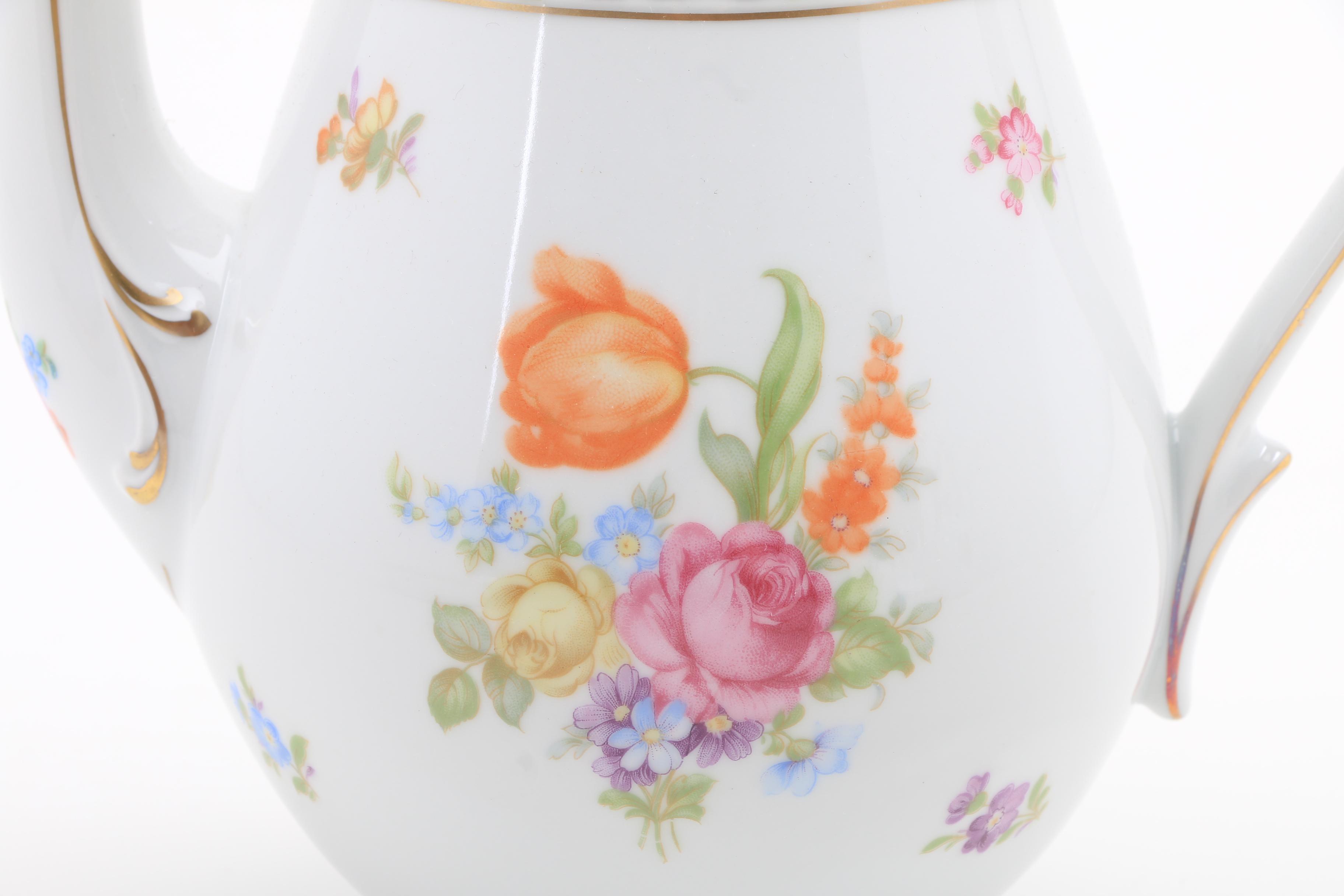 Schumann Bavarian Porcelain "Dresden Flowers" Tea Set