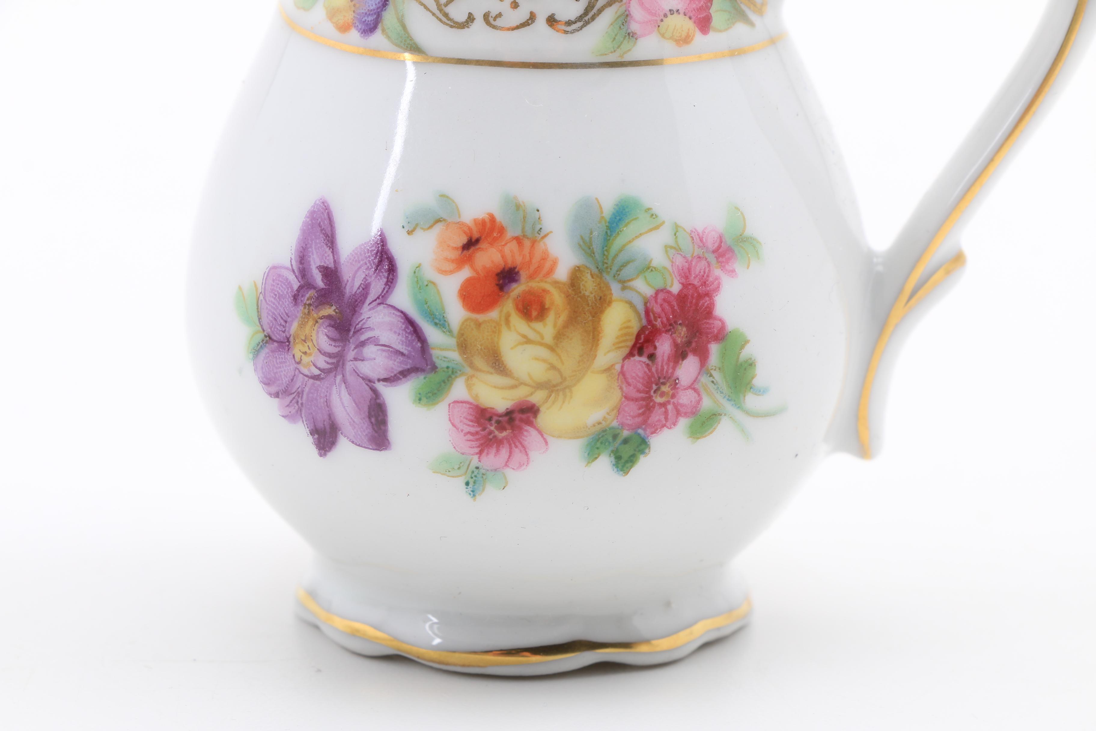 Schumann Bavarian Porcelain "Dresden Flowers" Tea Set