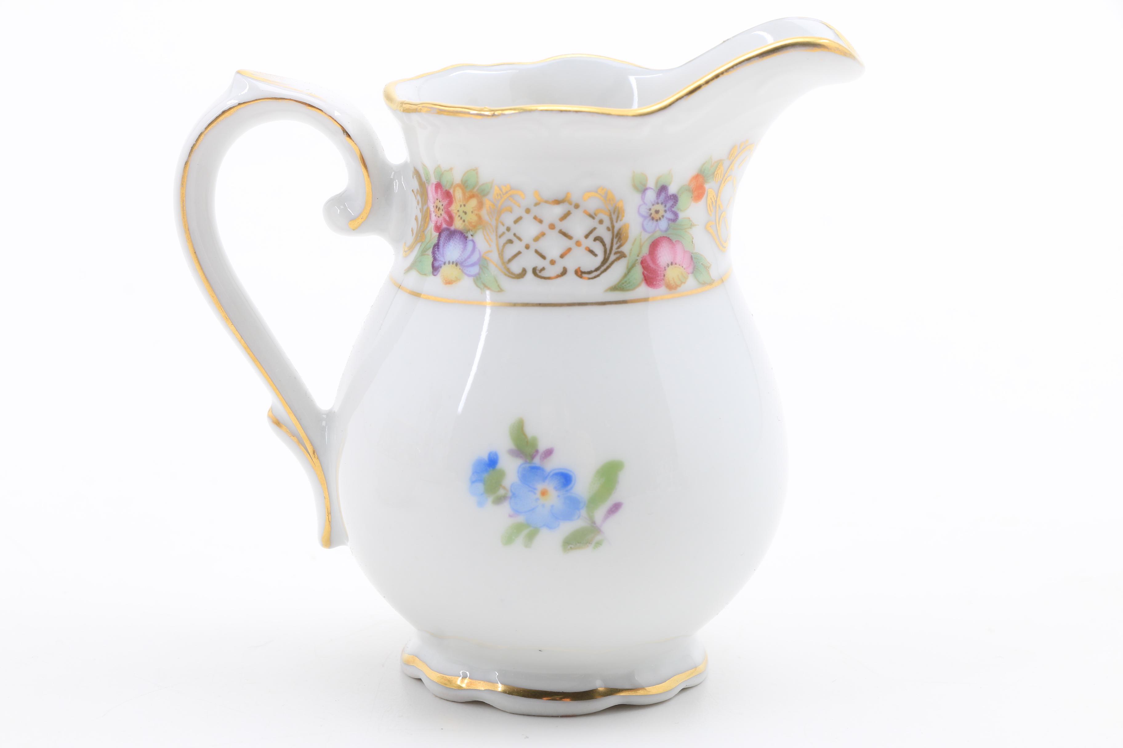 Schumann Bavarian Porcelain "Dresden Flowers" Tea Set