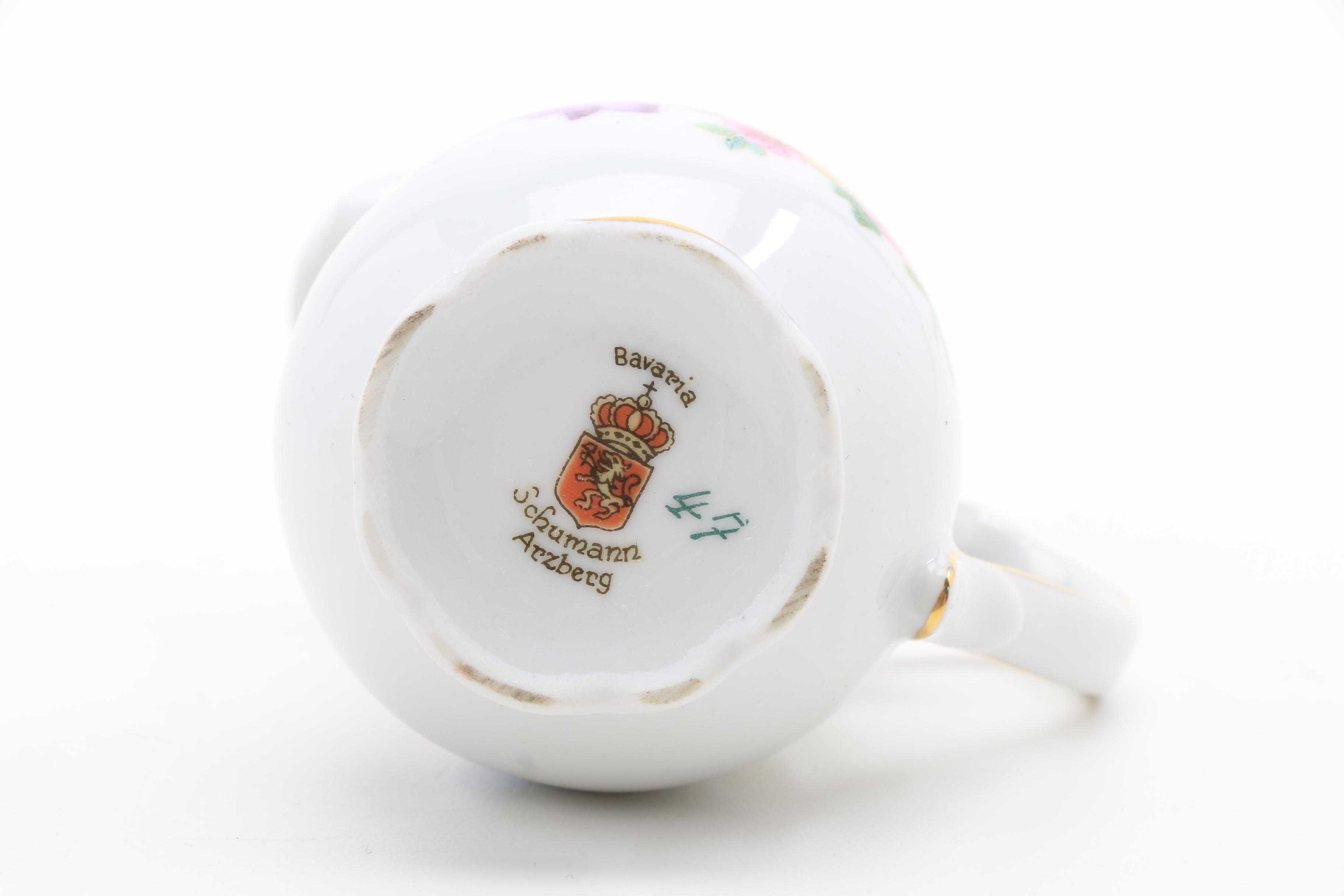 Schumann Bavarian Porcelain "Dresden Flowers" Tea Set