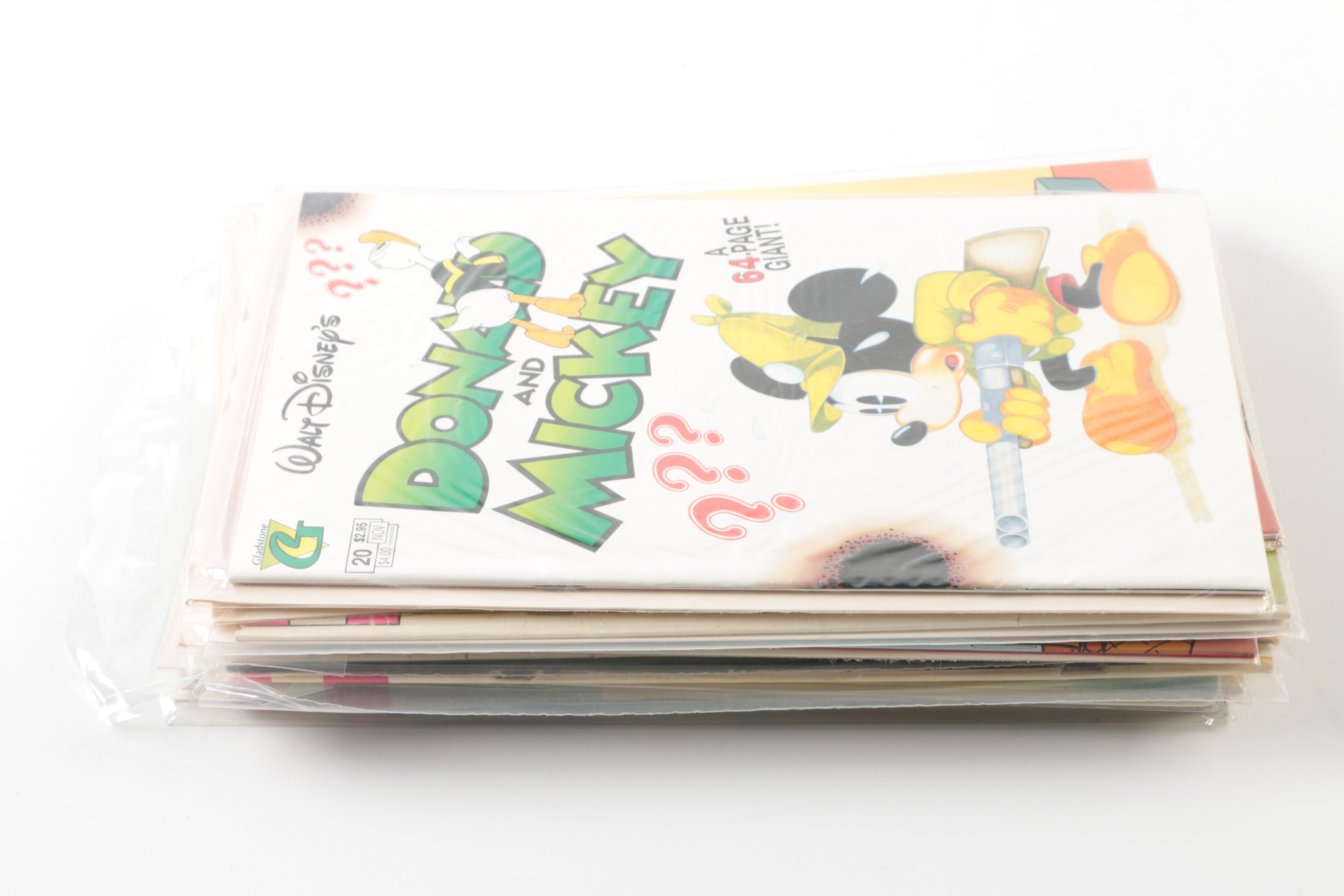 Disney Comics Including Gladstone "Donald and Mickey"