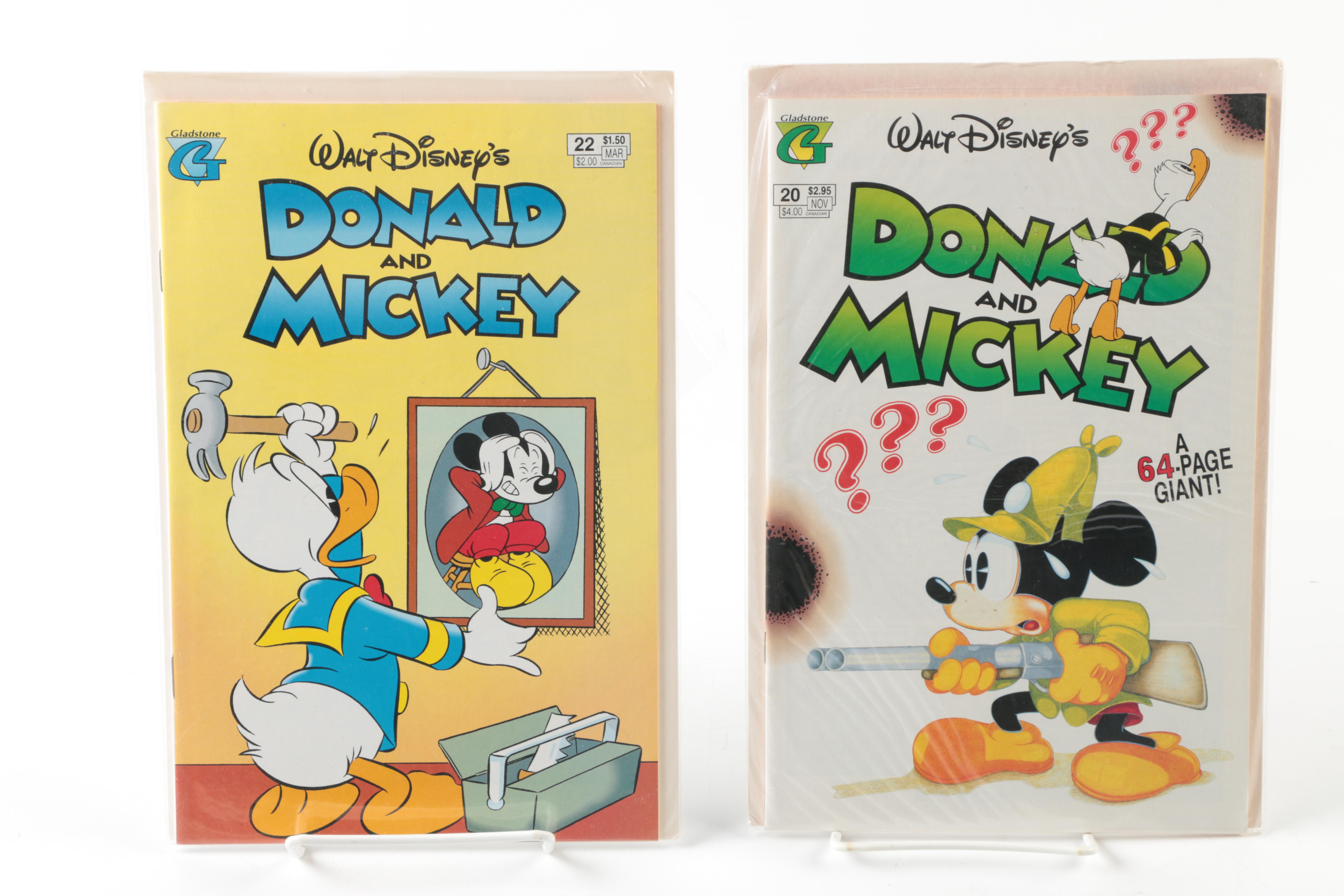 Disney Comics Including Gladstone "Donald and Mickey"