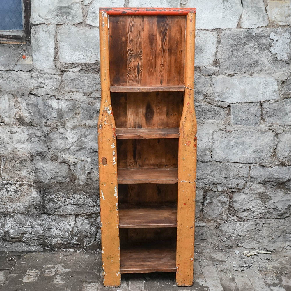 Wood Five Shelf Bookcase