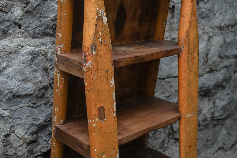 Wood Five Shelf Bookcase