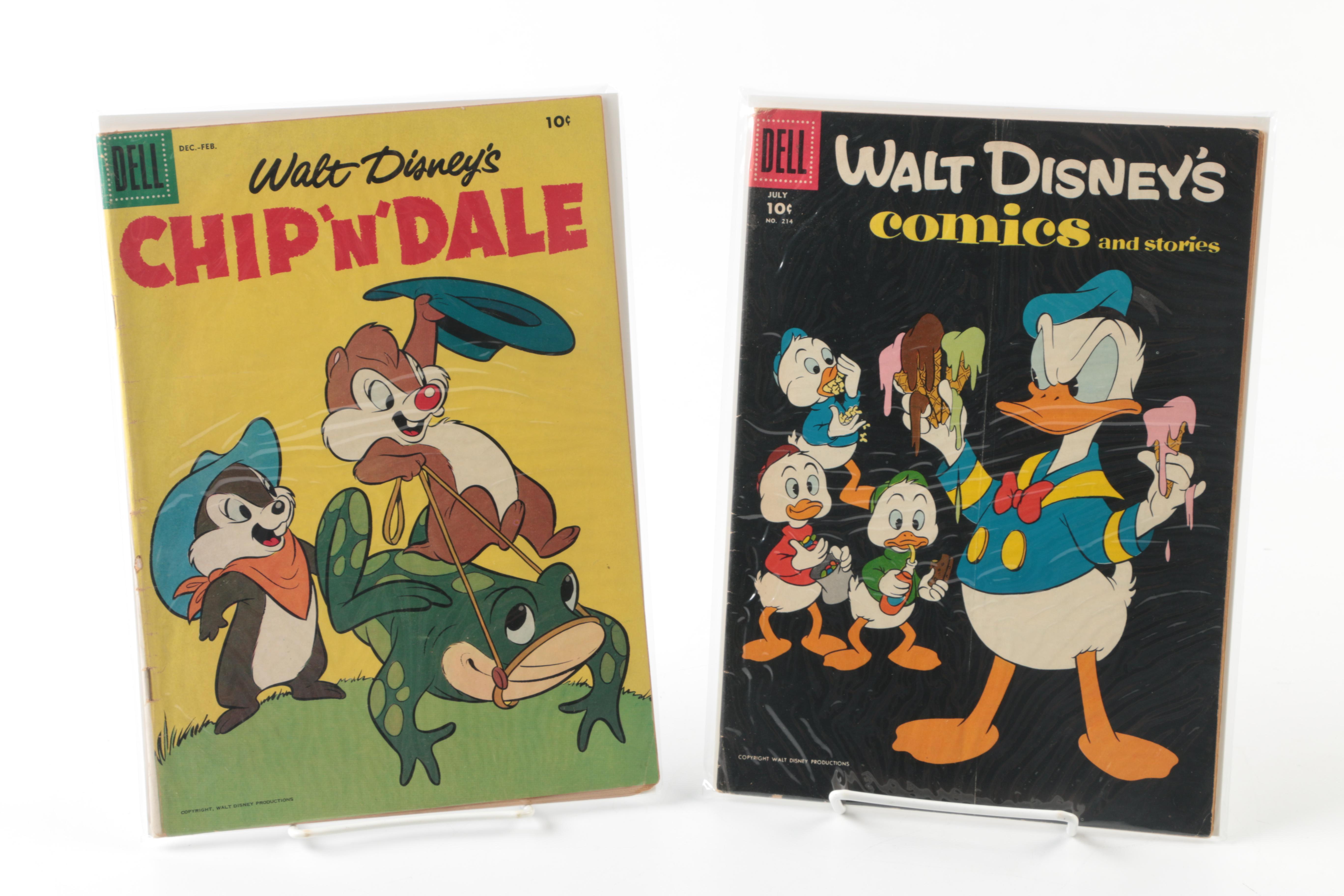 1950s Dell Disney Comics Including "Chip 'n' Dale"